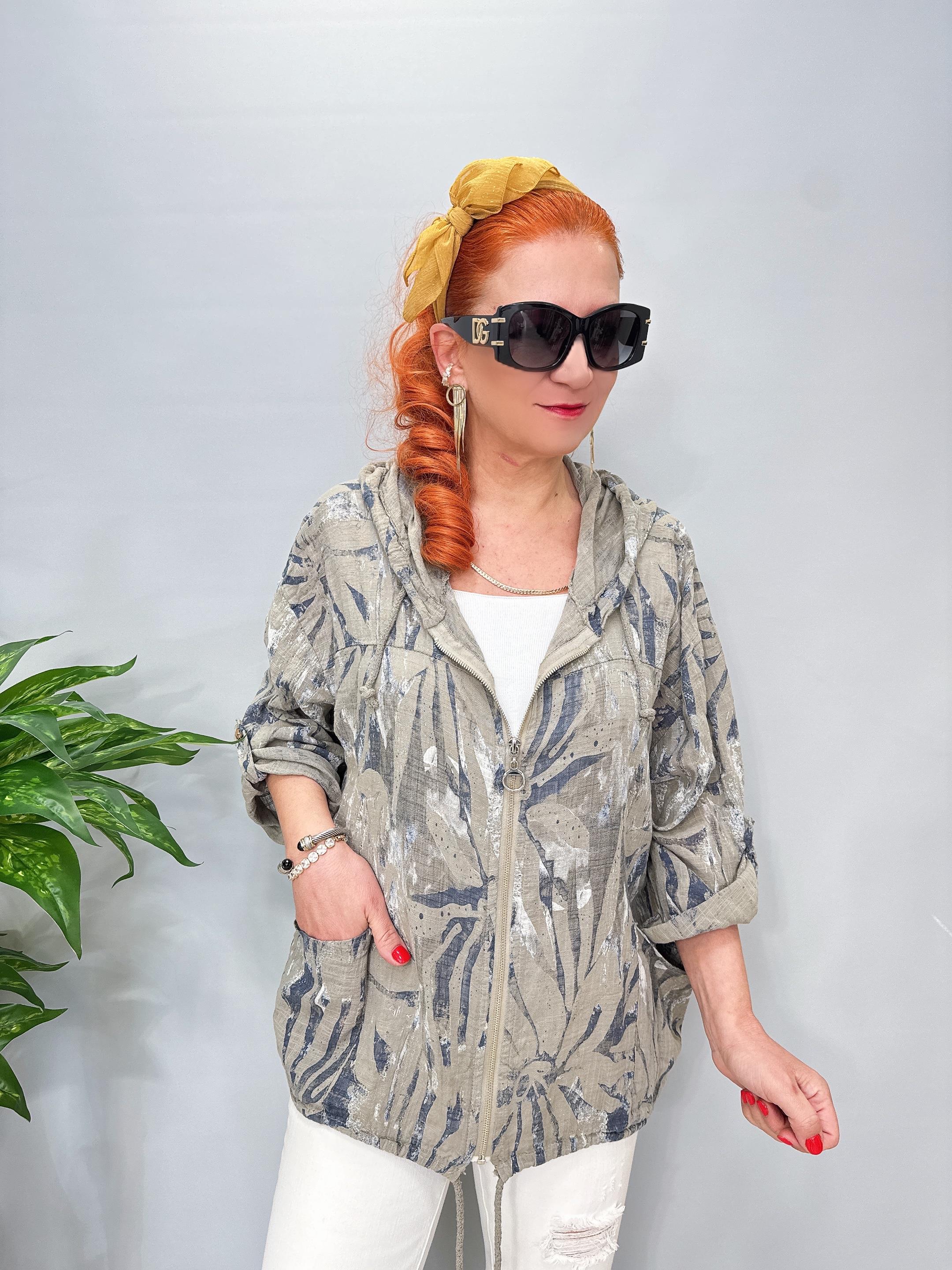 3640 Italyan Pamuklu Ceket Vizon