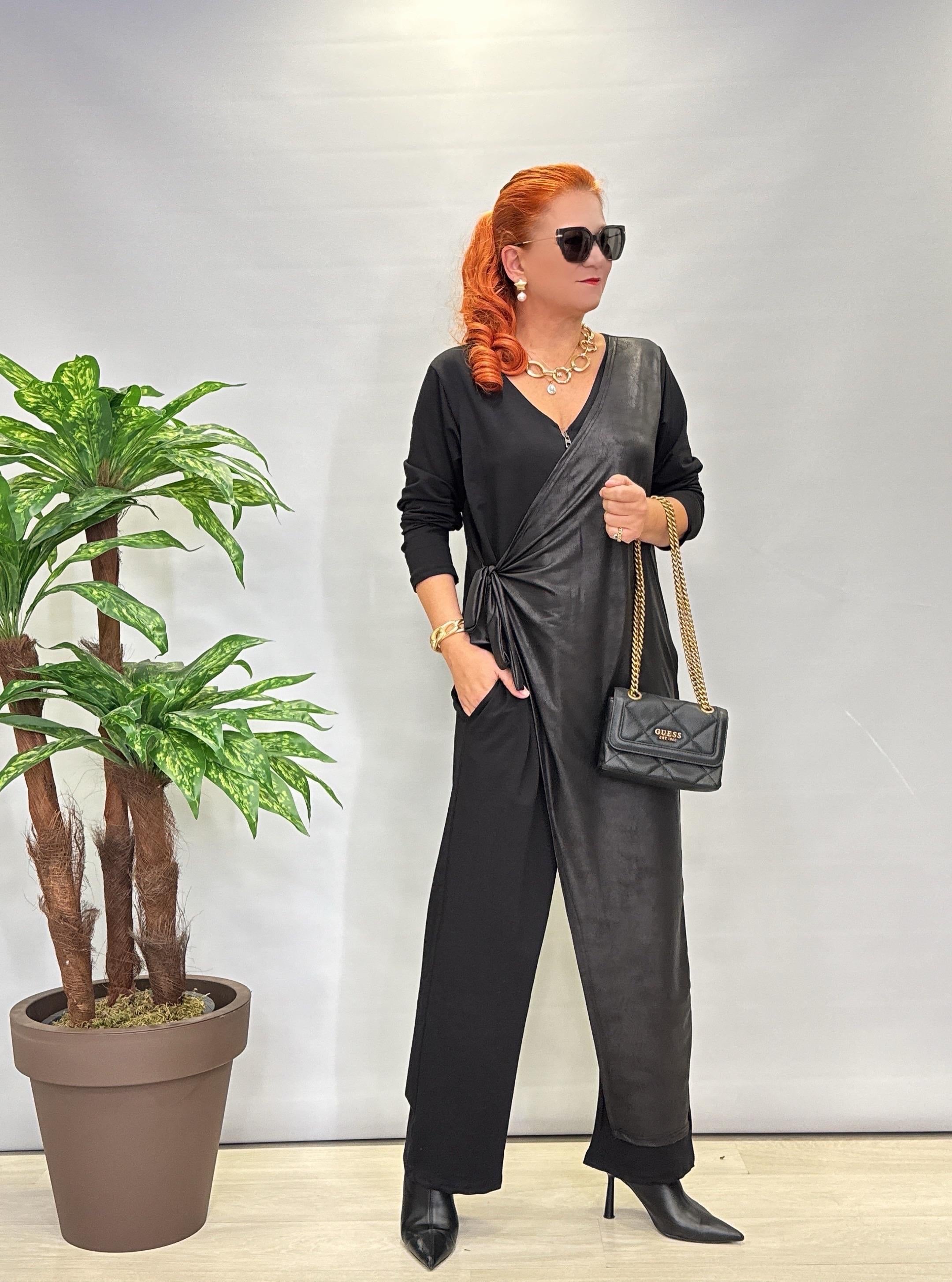 4051 Tasarım Deri Detay Tulum 