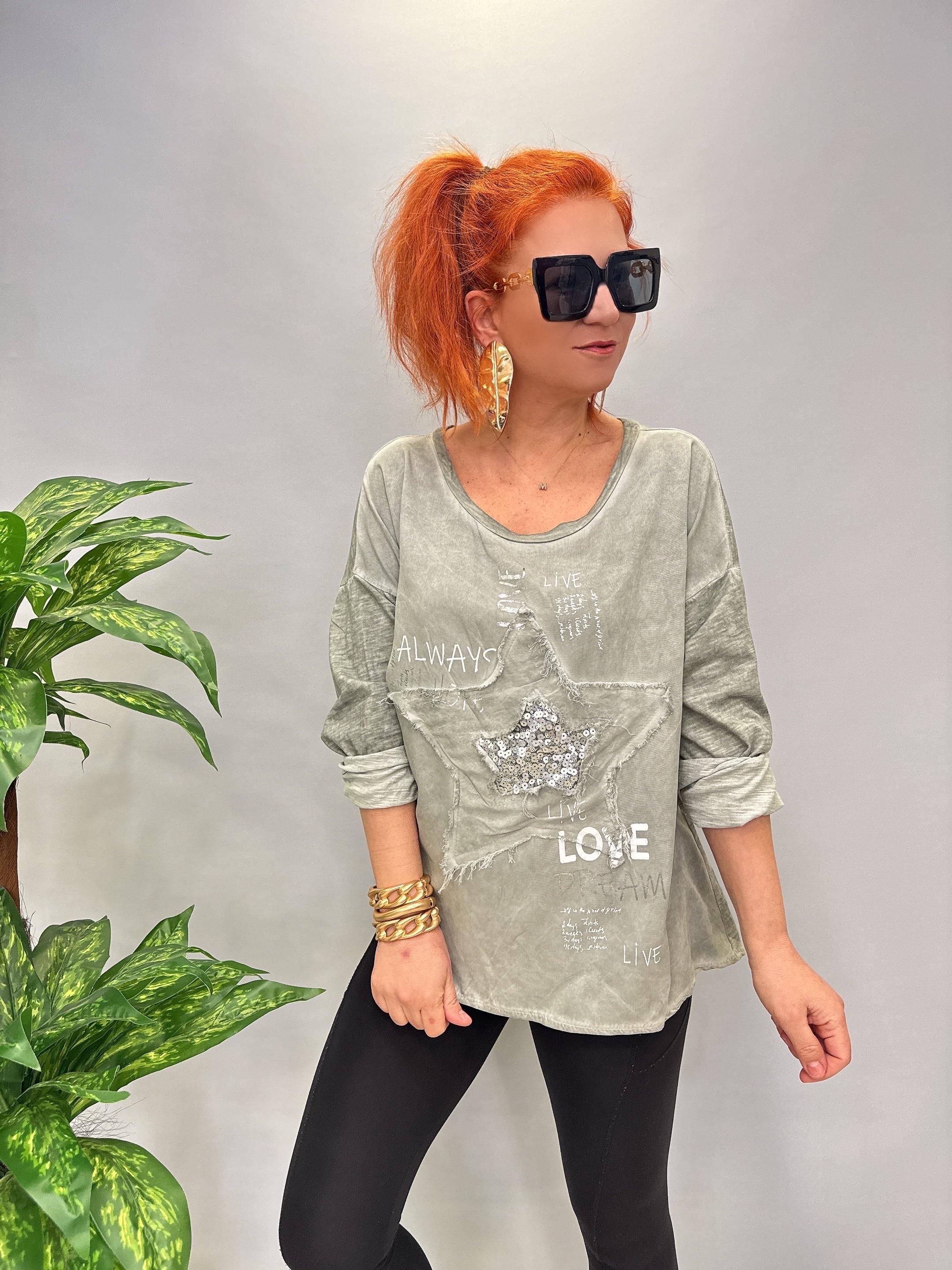 41728 İTALYAN BLUZ HAKİ YEŞİL