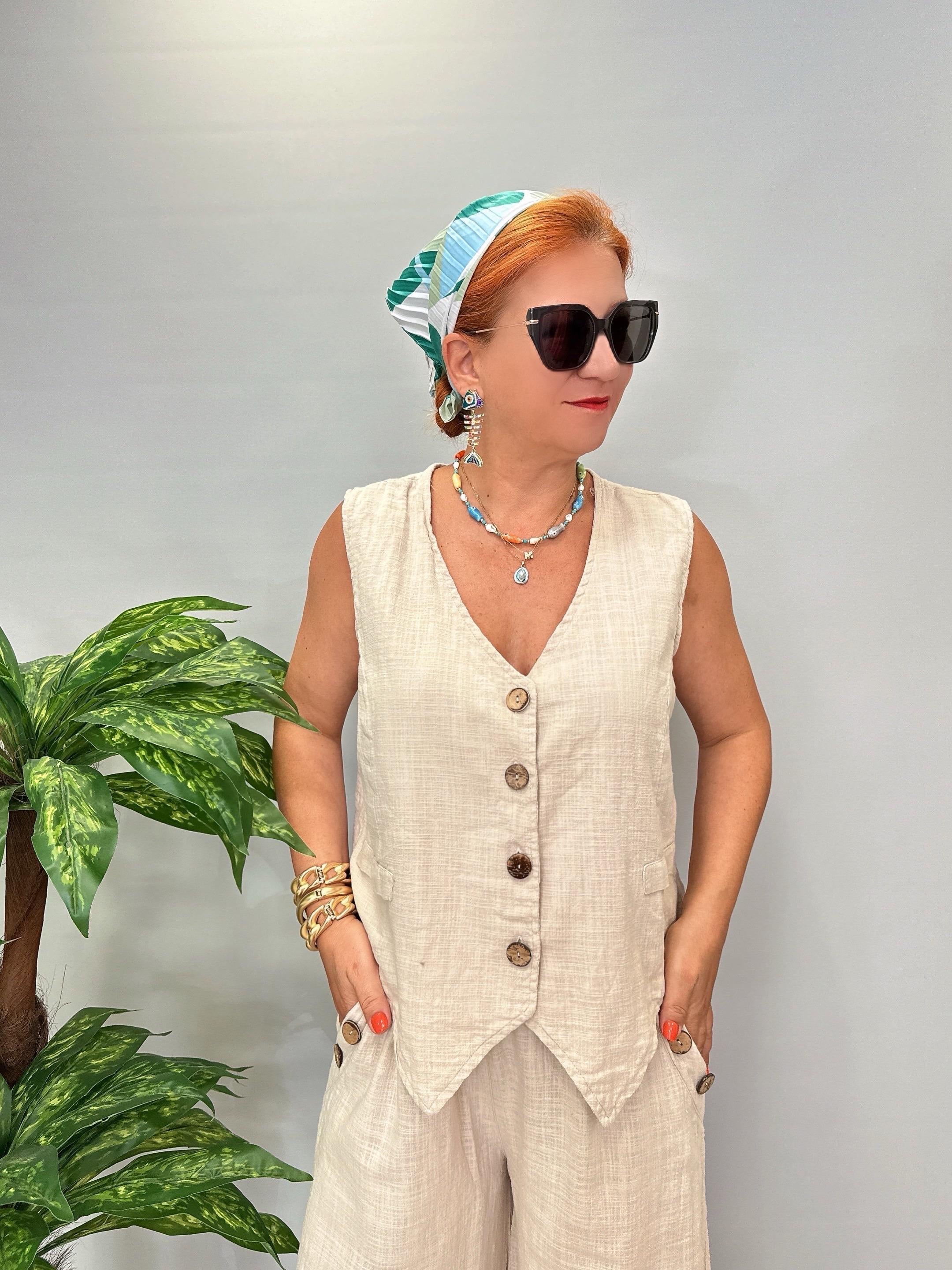 4570 Pamuklu Yelek Taş