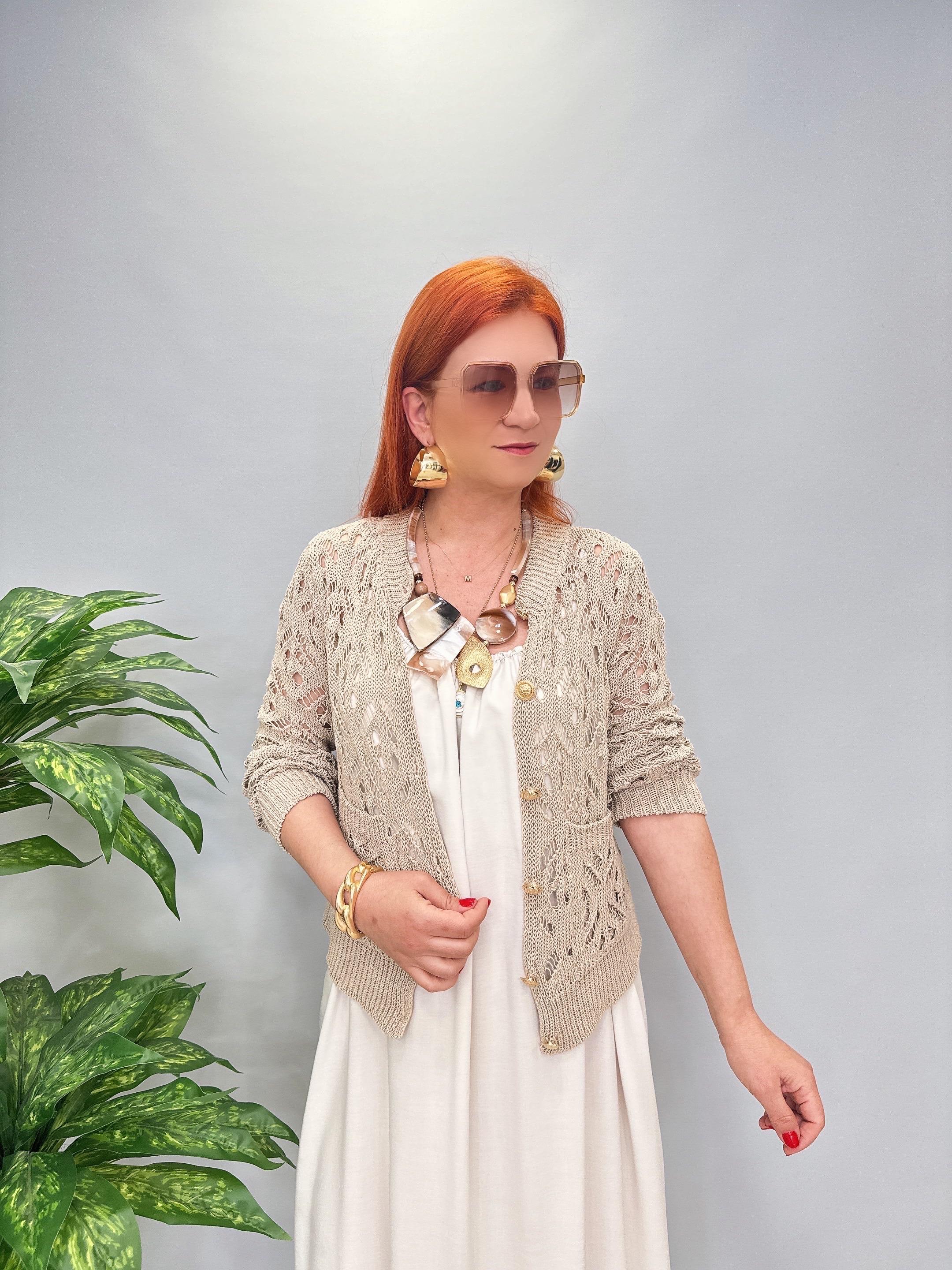 5012 Merserize Hırka Vizon