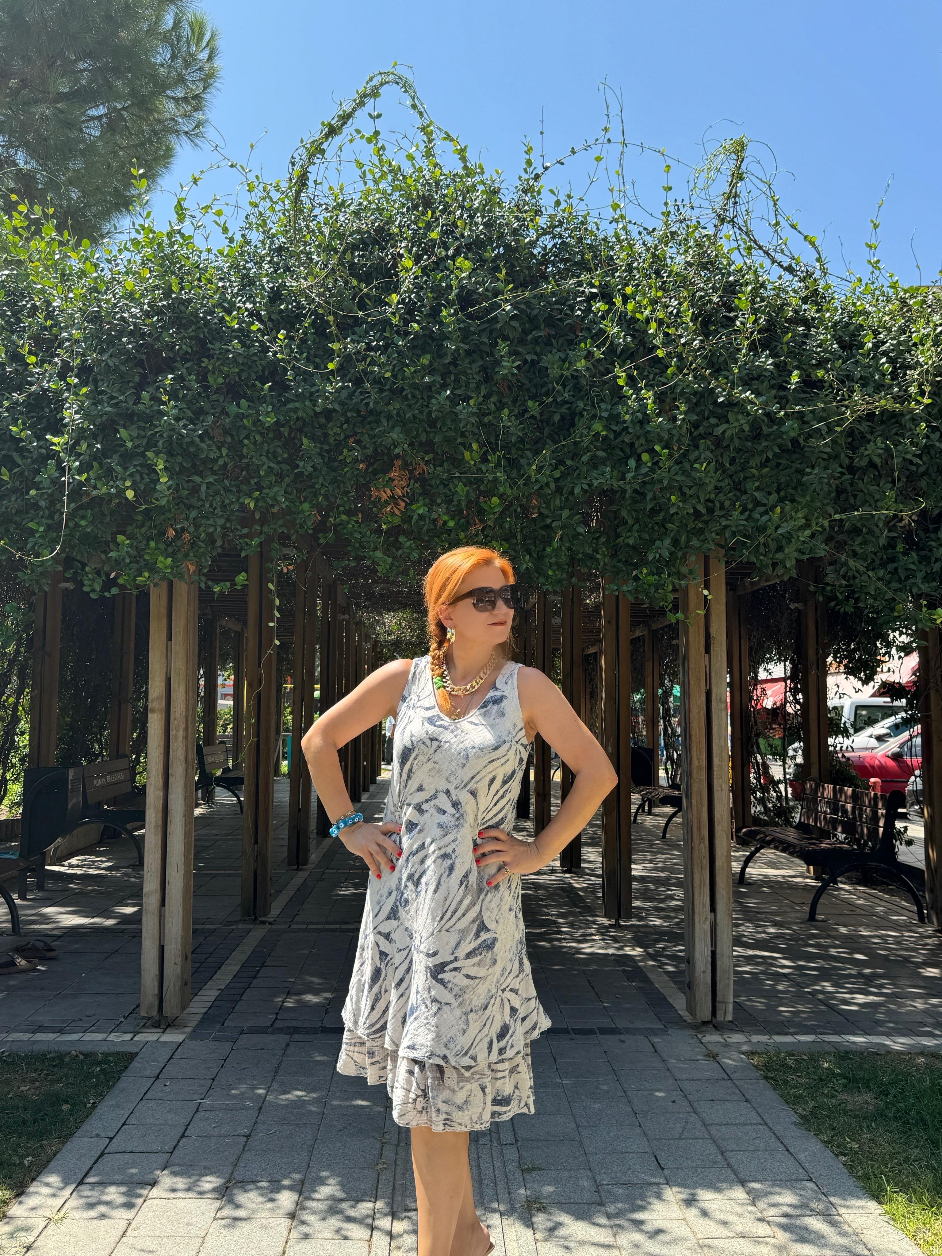 5013 PREMIUM İTALYAN PAMUK ÖN ARKA V ELBİSE VİZON 46 BEDENE KADAR UYUMLU