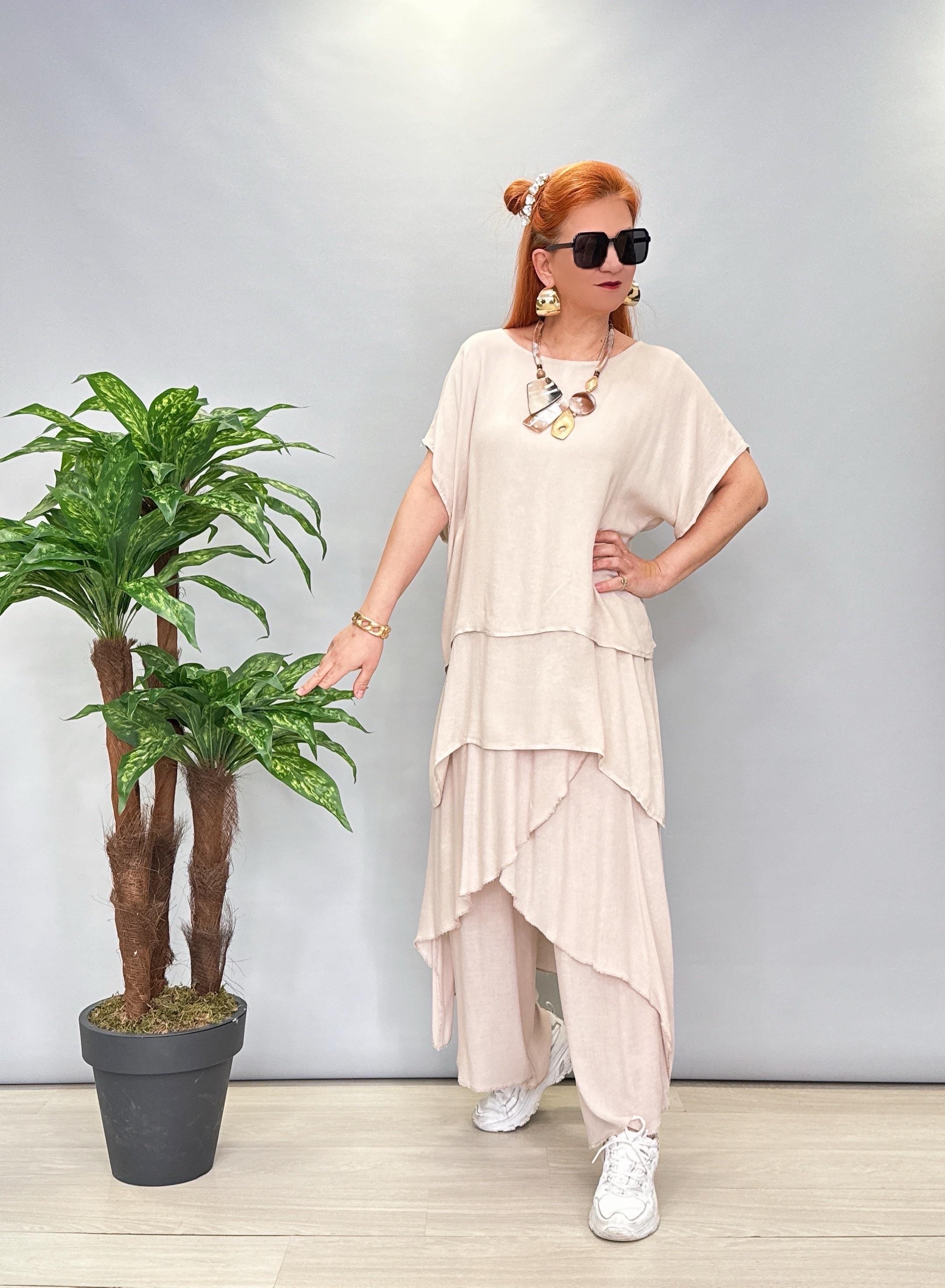 5041 PAMUKLU TASARIM PANTOLON TAŞ