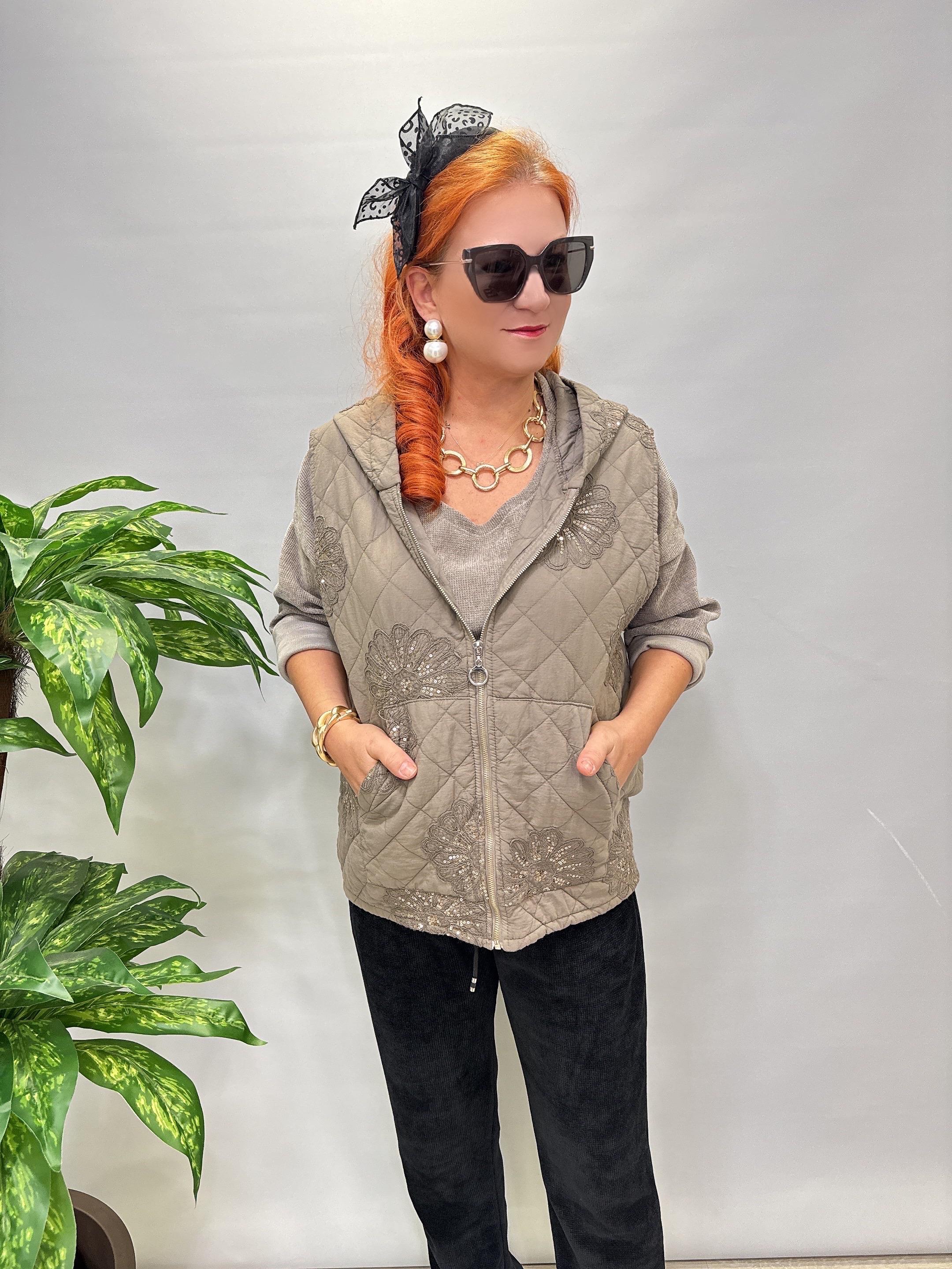 5285 Italyan Payet Detay Yelek 