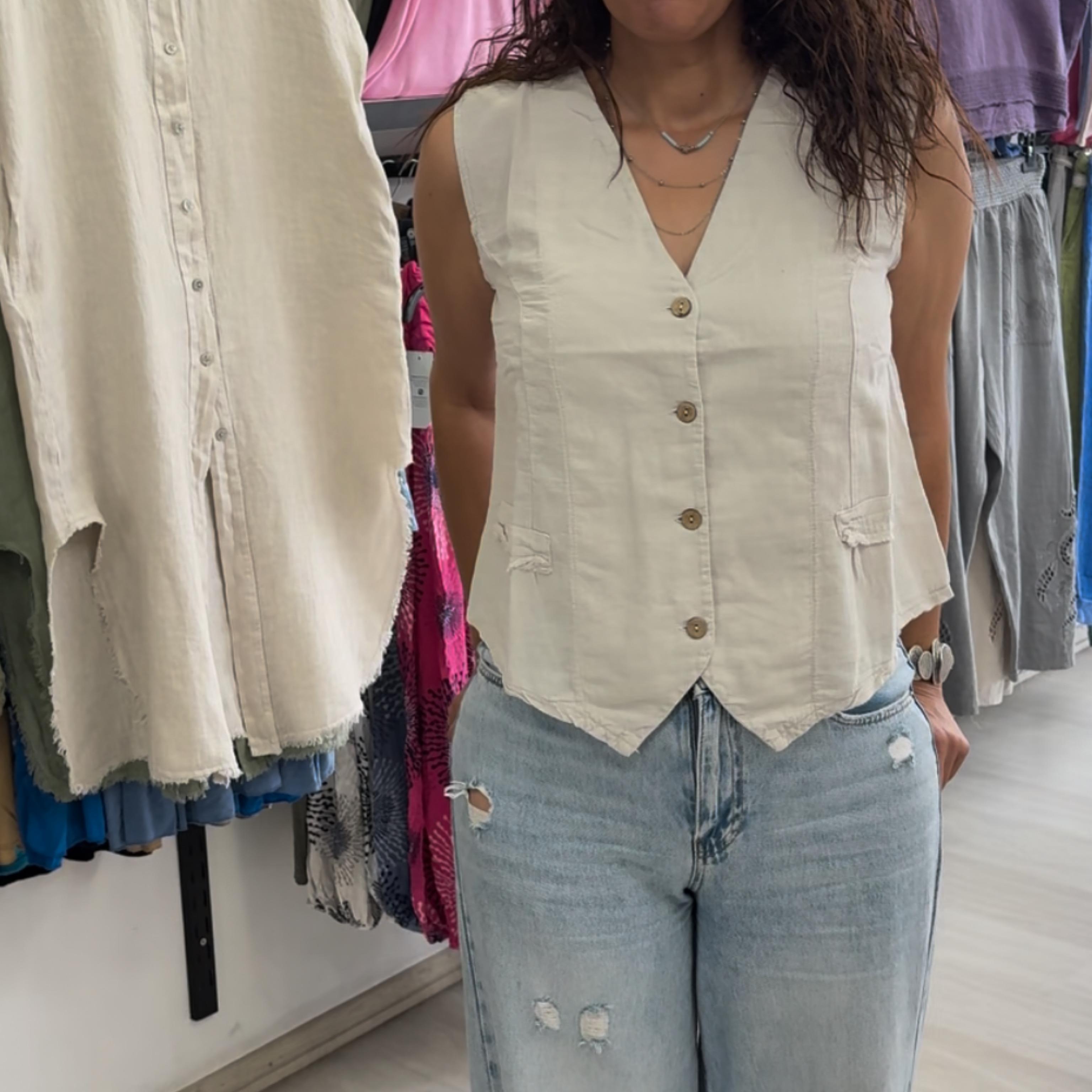 5520 Pamuklu Yelek Taş