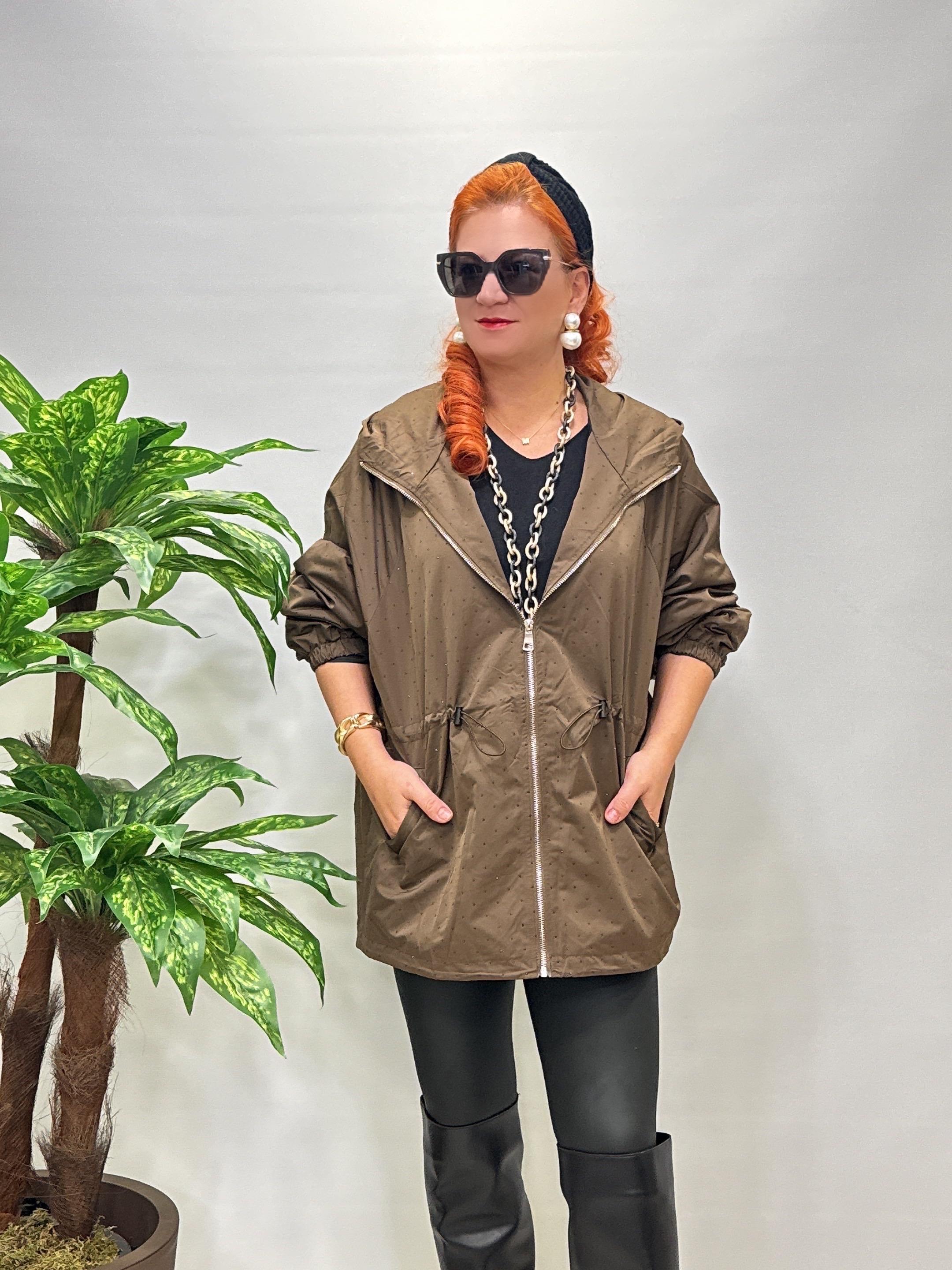 5541 Yağmurluk Trenç Ceket Acı Kahve