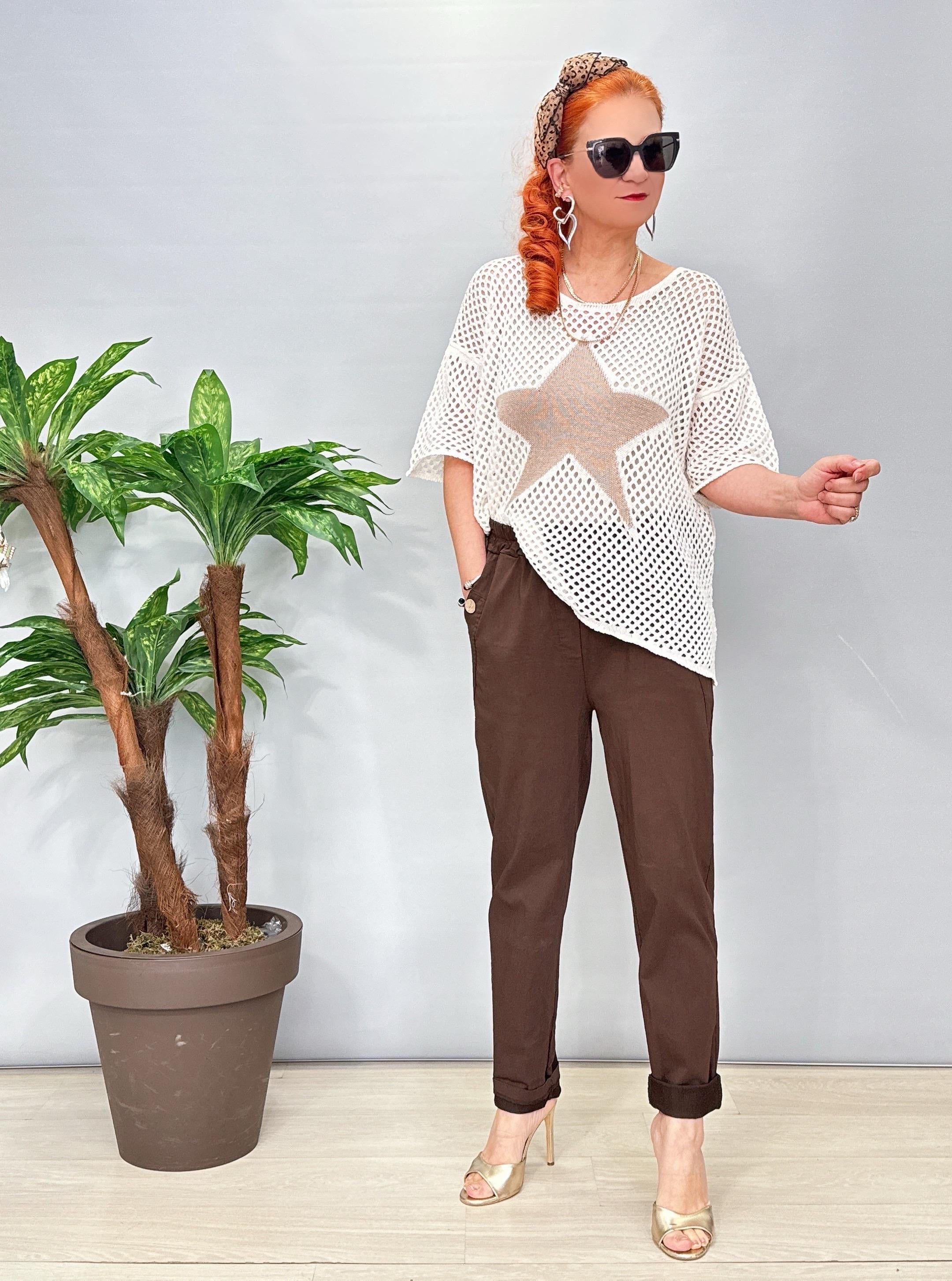 6030 Italyan Pantolon Acı Kahve 