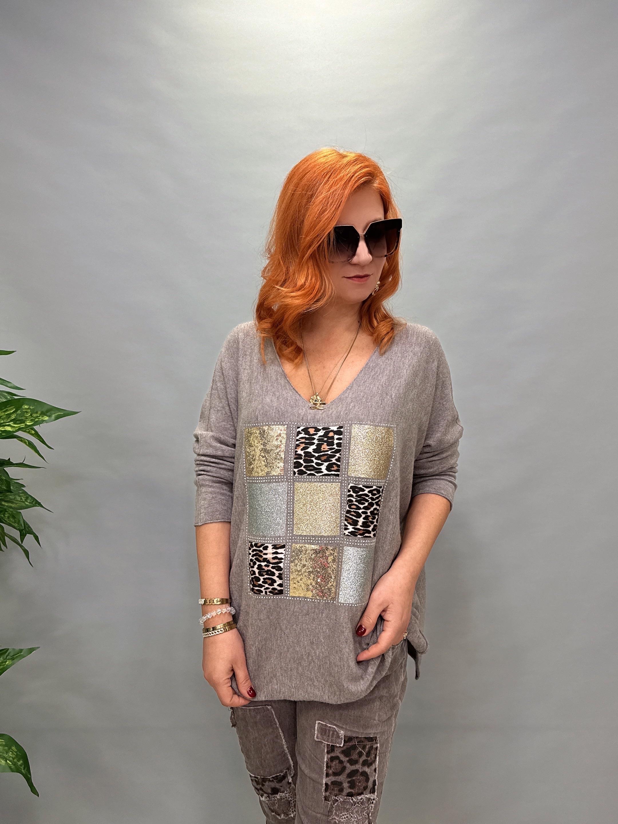 6369 İTALYAN ANGORA BLUZ VİZON