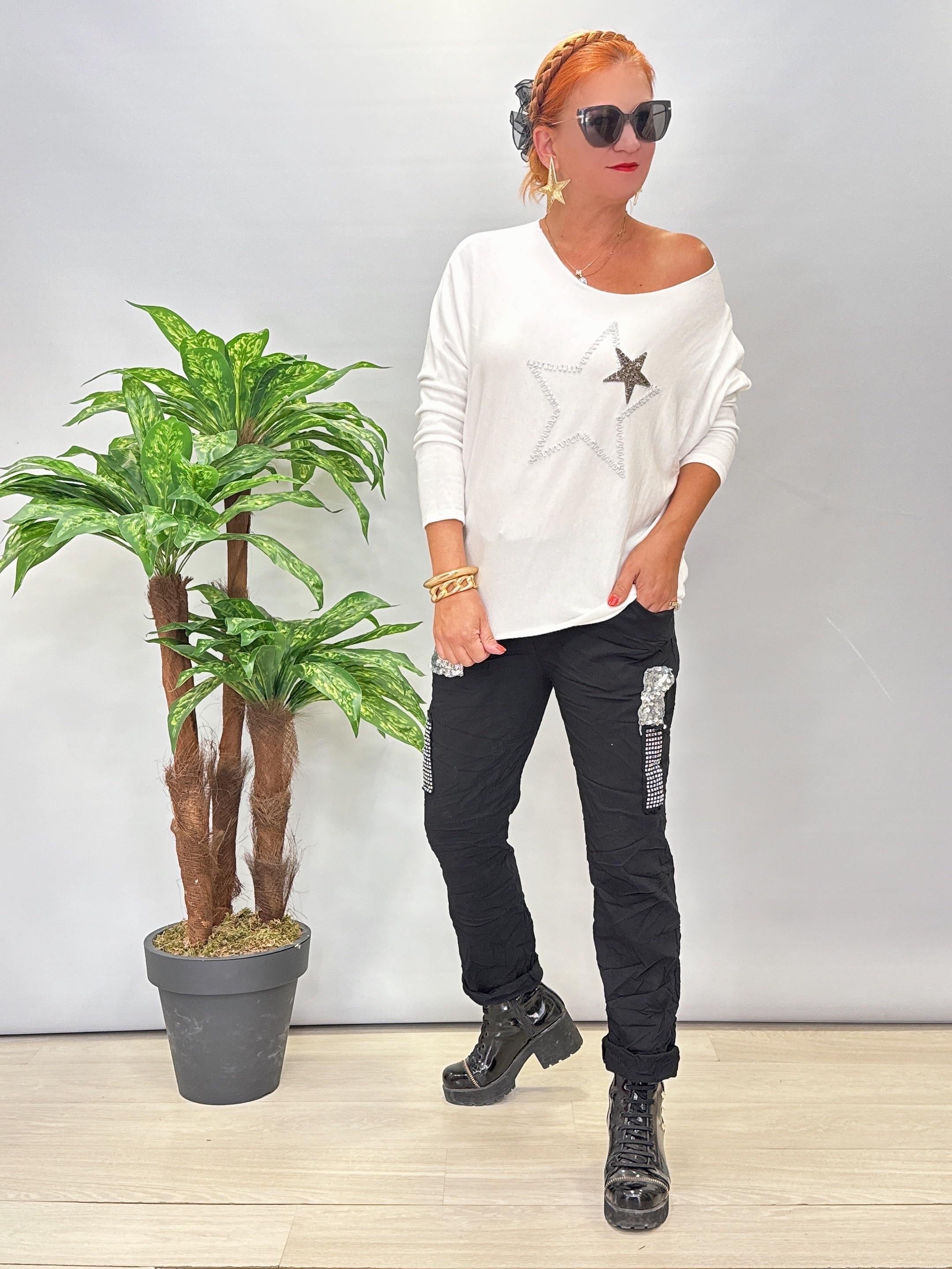 6511 Italyan Full Likralı Pantolon Siyah 