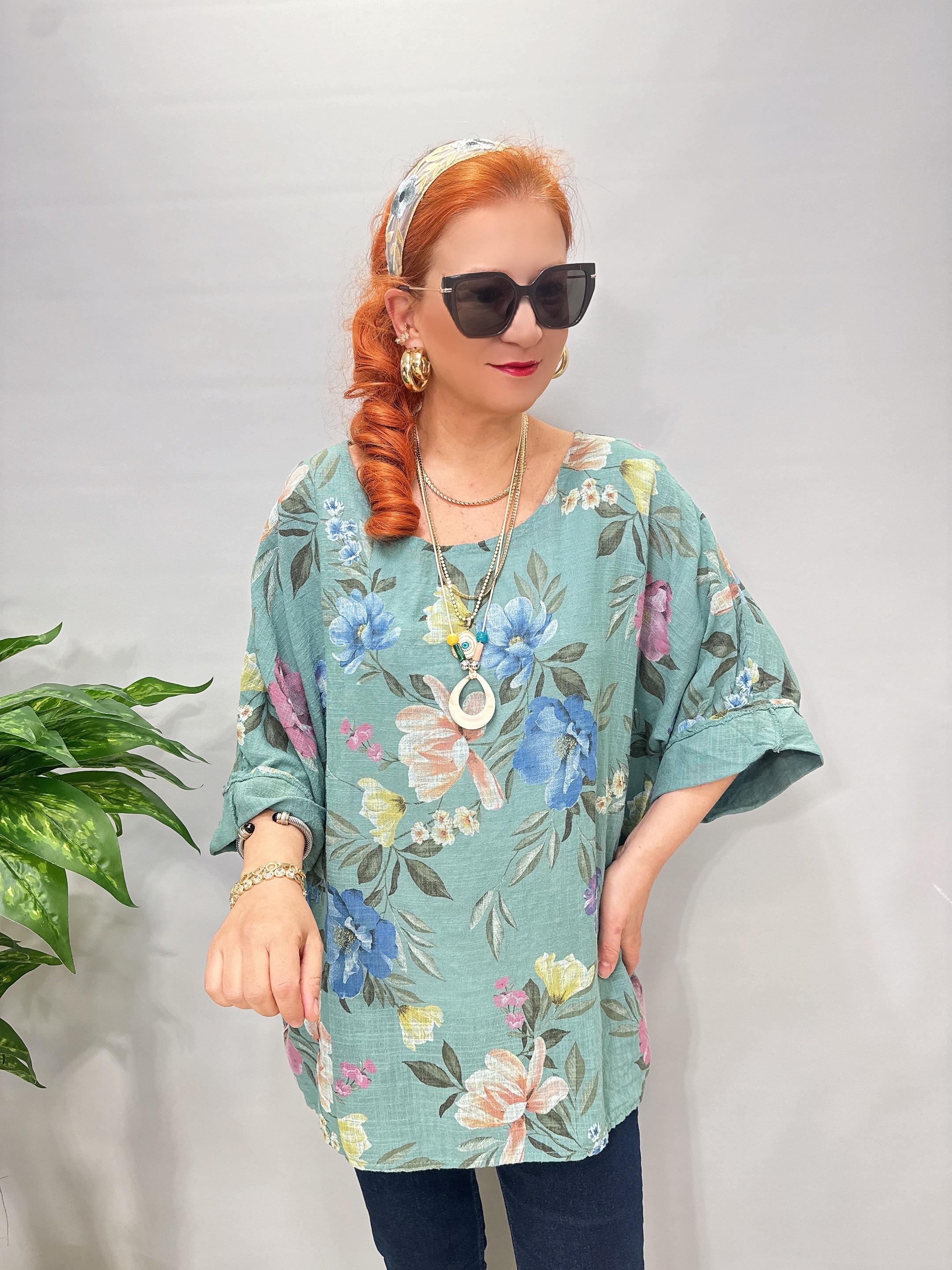 6528 Italyan Pamuklu Bluz 