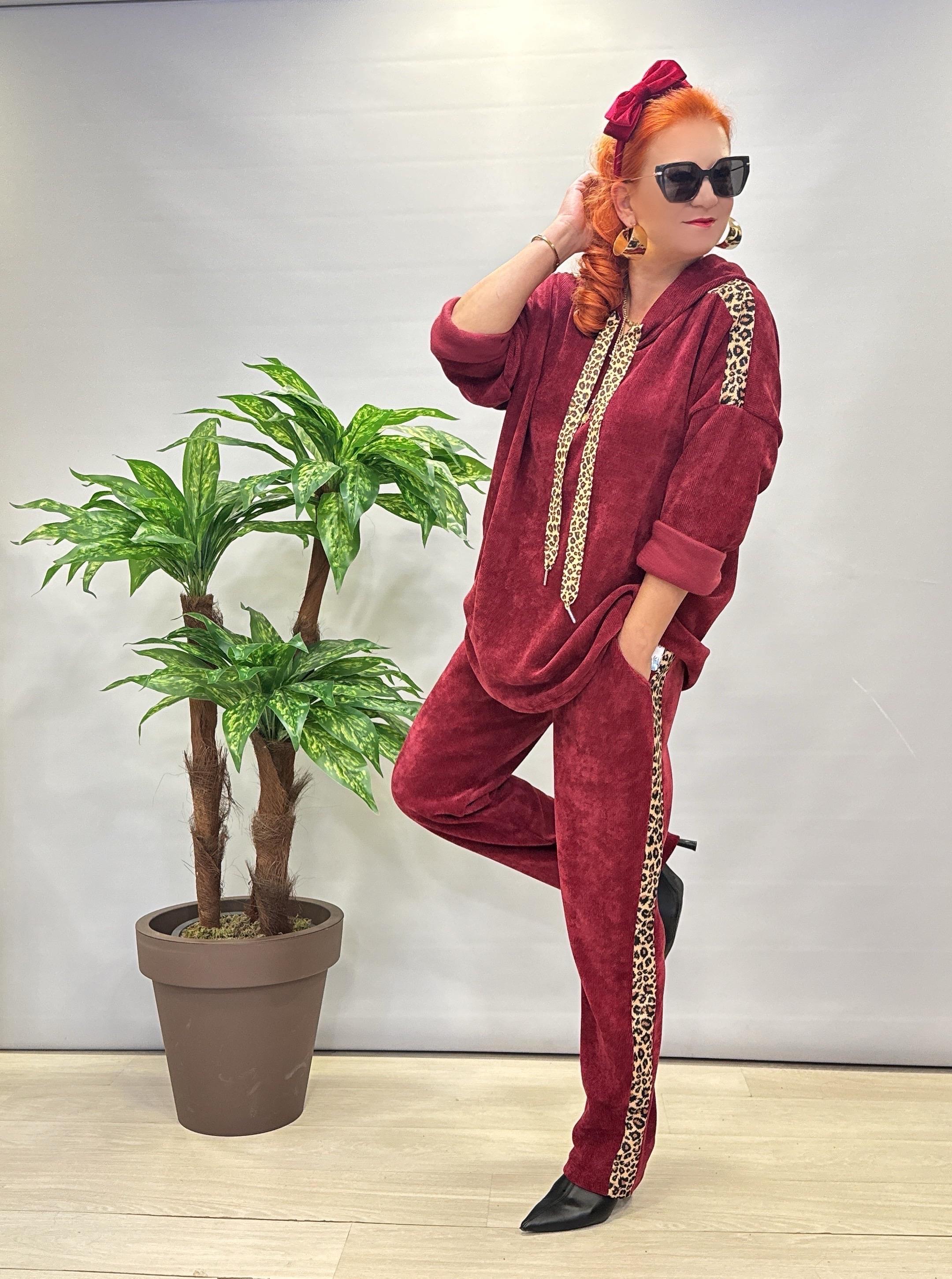 6578 Şönil Kadife Takım Bordo