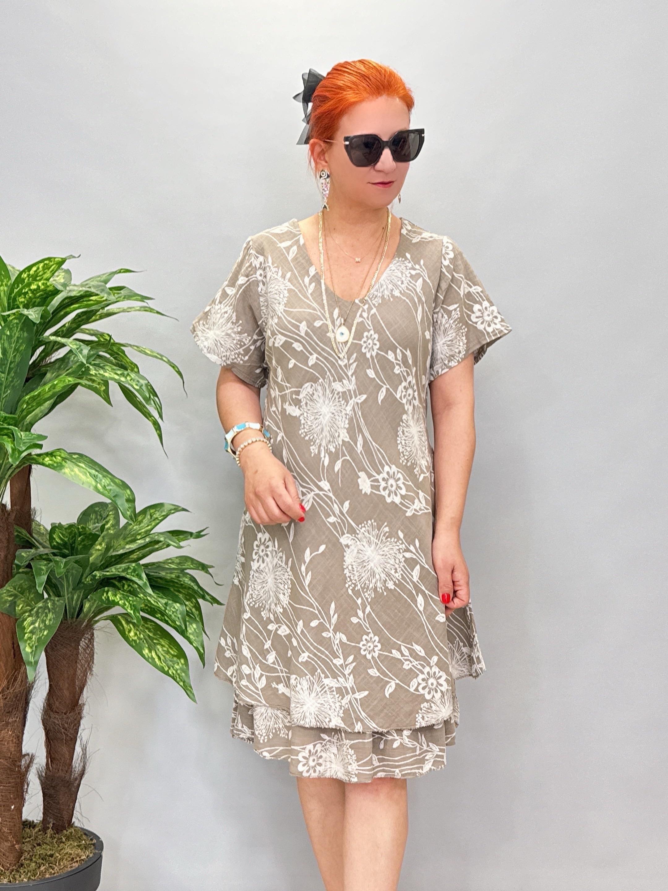 6614 Italyan Elbise Vizon