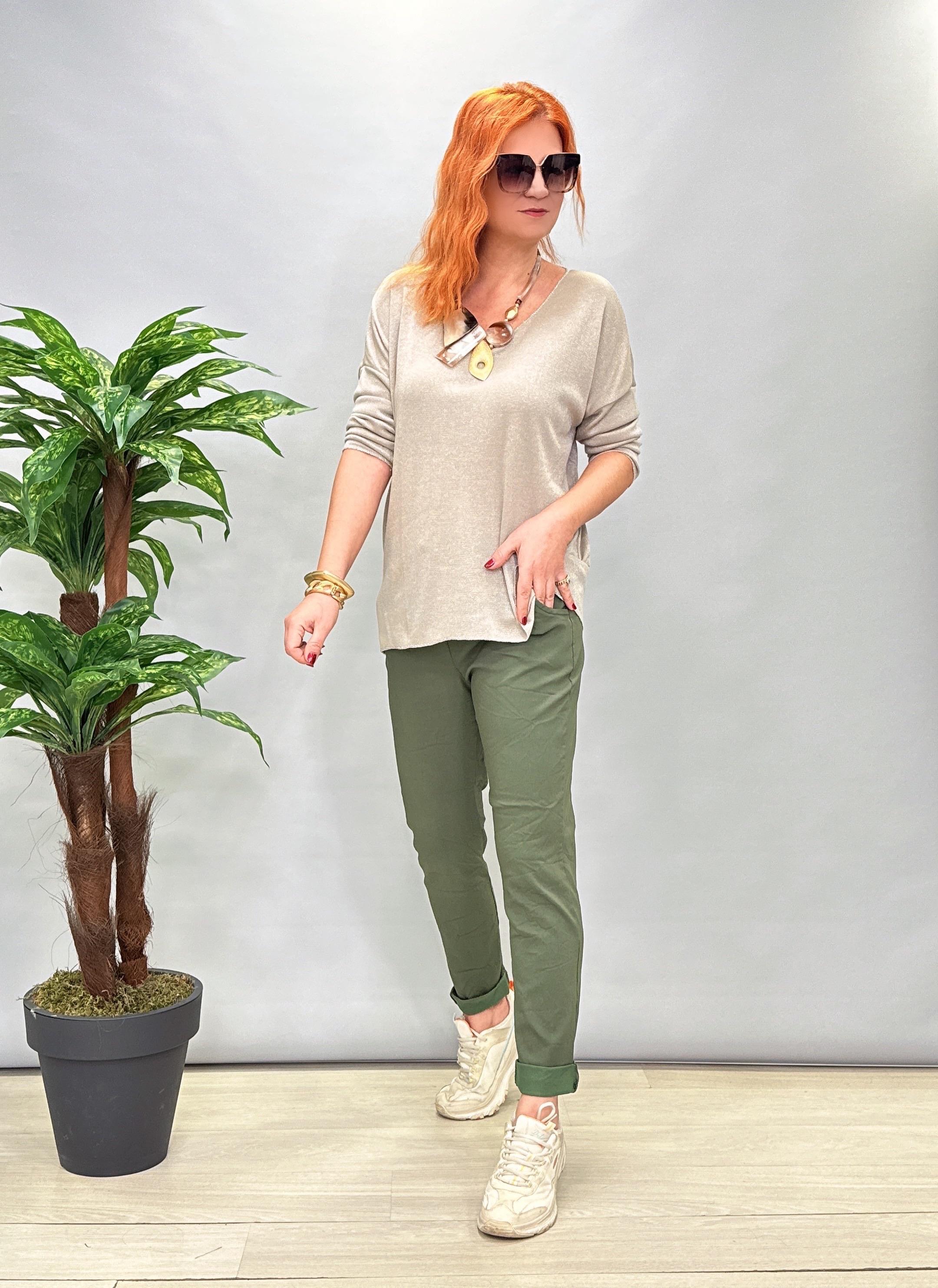 6711 İTALYAN FULL LİKRALI PANTOLON HAKİ