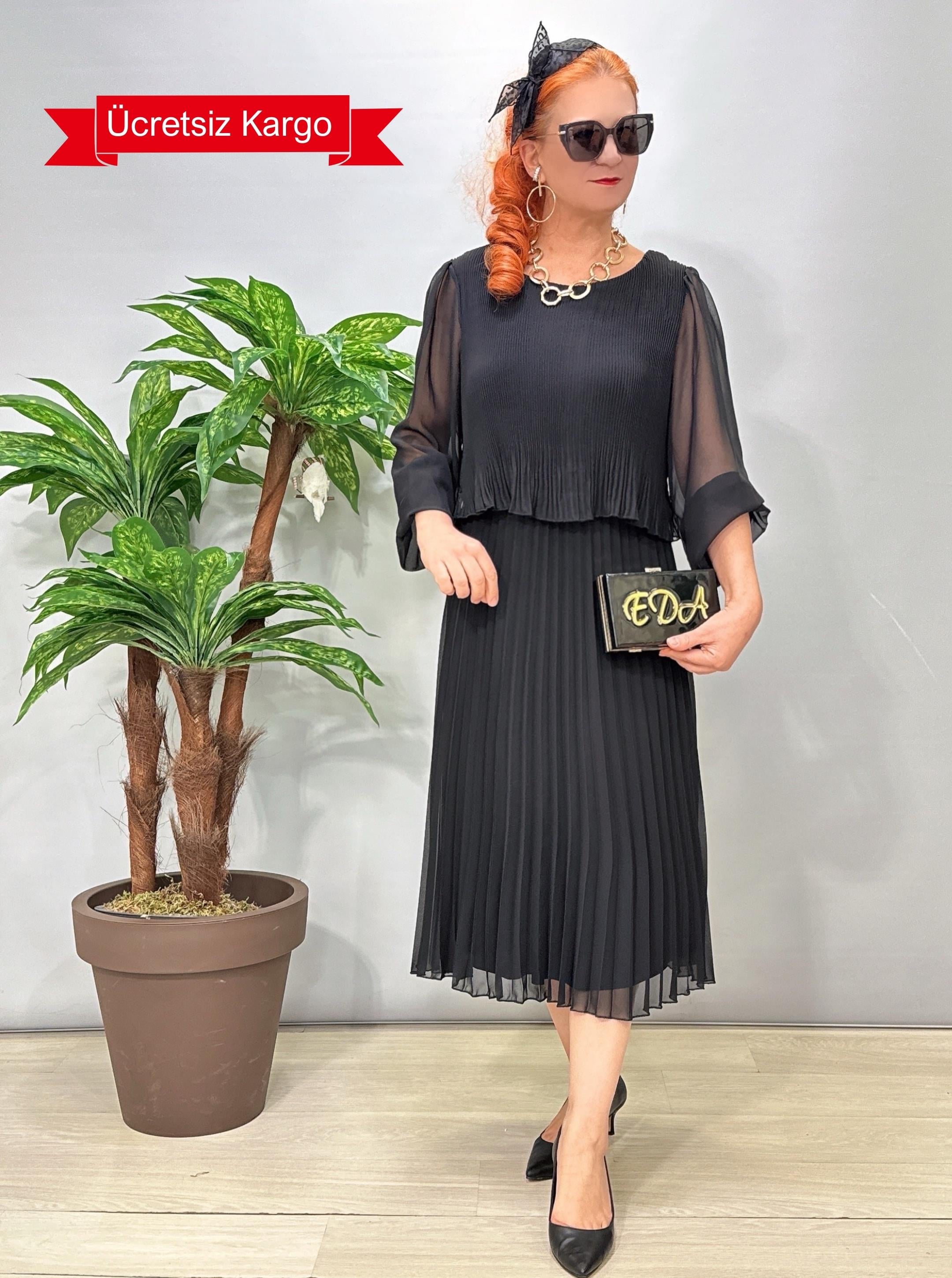 6903 Şifon Eibise Siyah