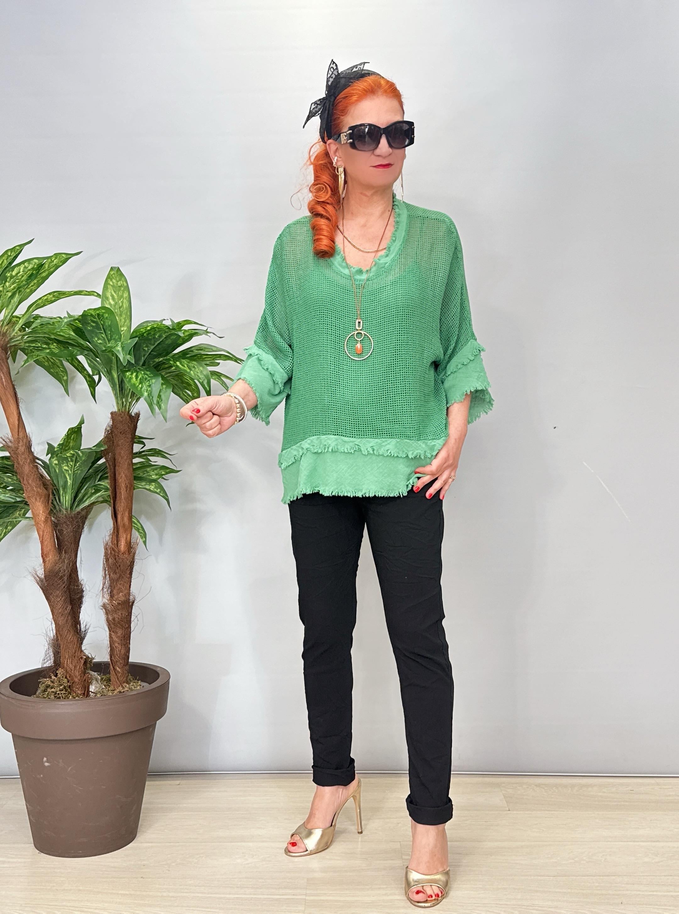 7005 Italyan Pantolon Siyah