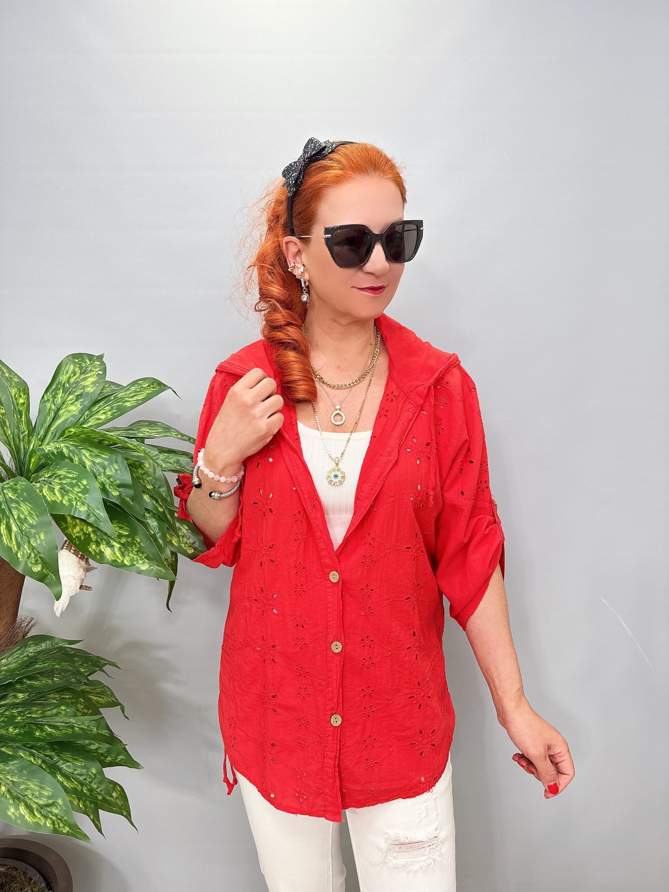 7046 Fisto Detat Ceket Mercan