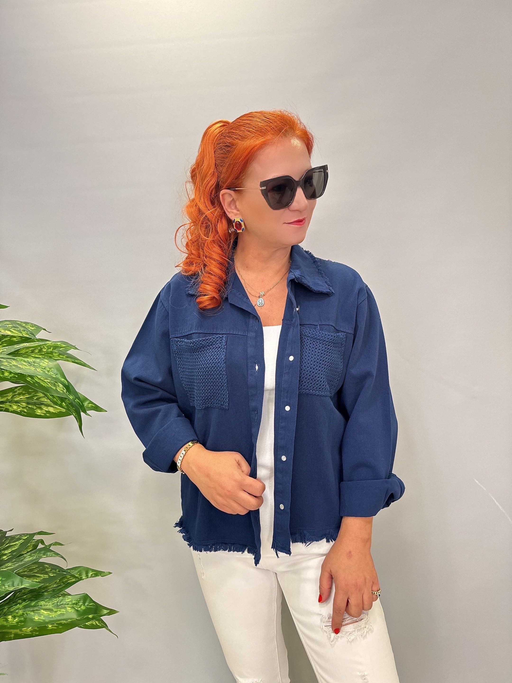 7075 Gabardin Ceket Lacivert 