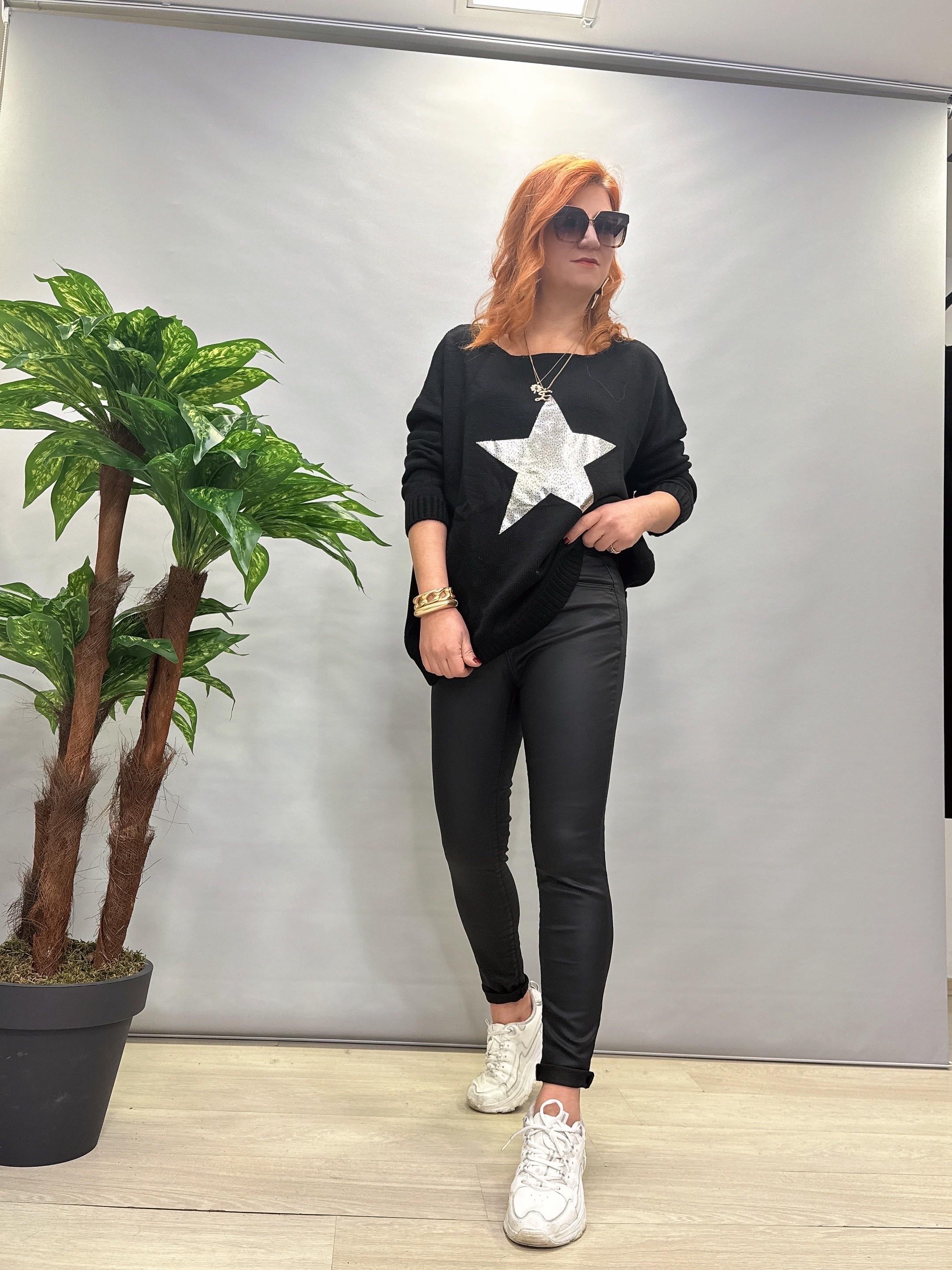 7355 MUMLU PANTOLON SİYAH