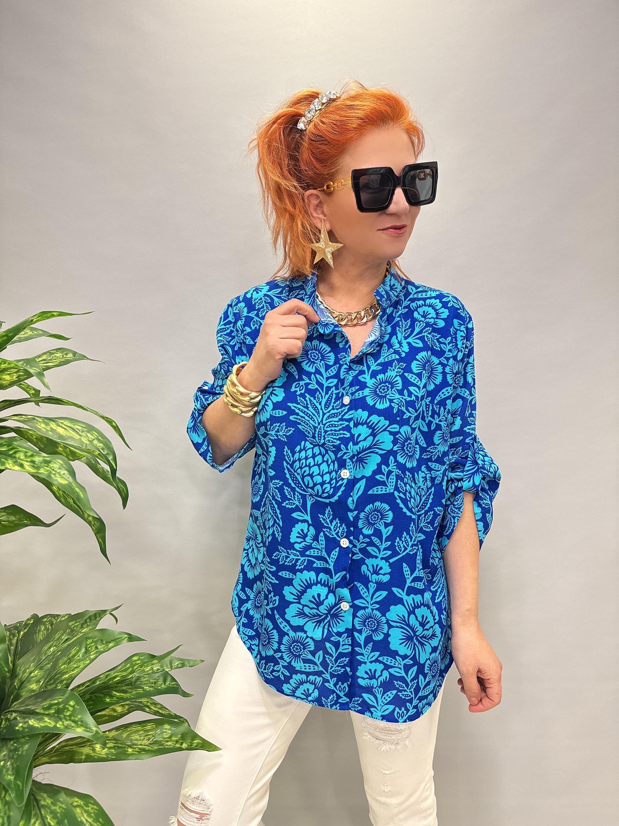 8790 PAMUKLU VİSKON BLUZ