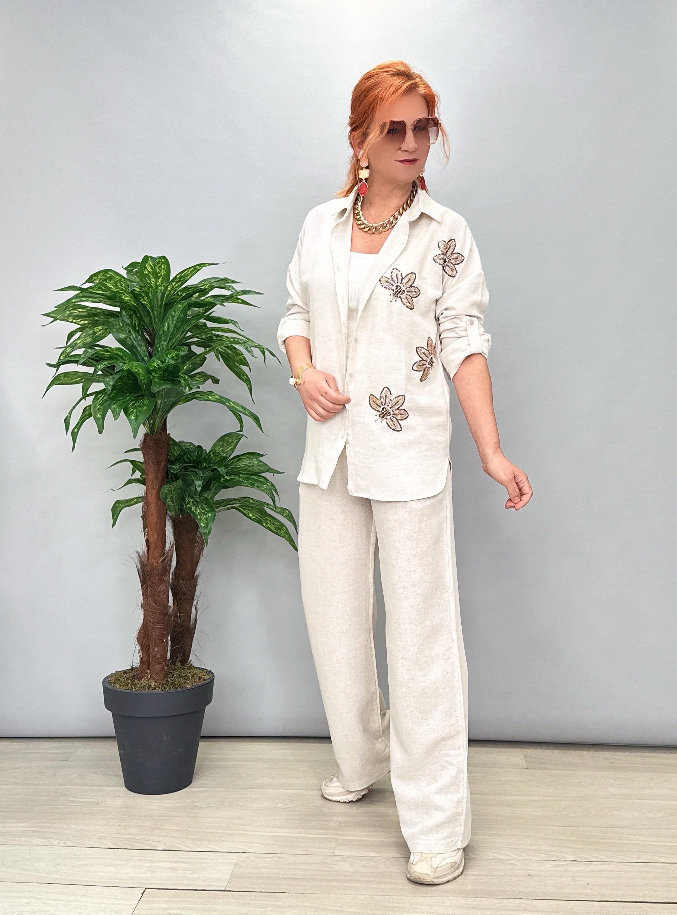 8860 PAMUKLU PANTOLON TAŞ