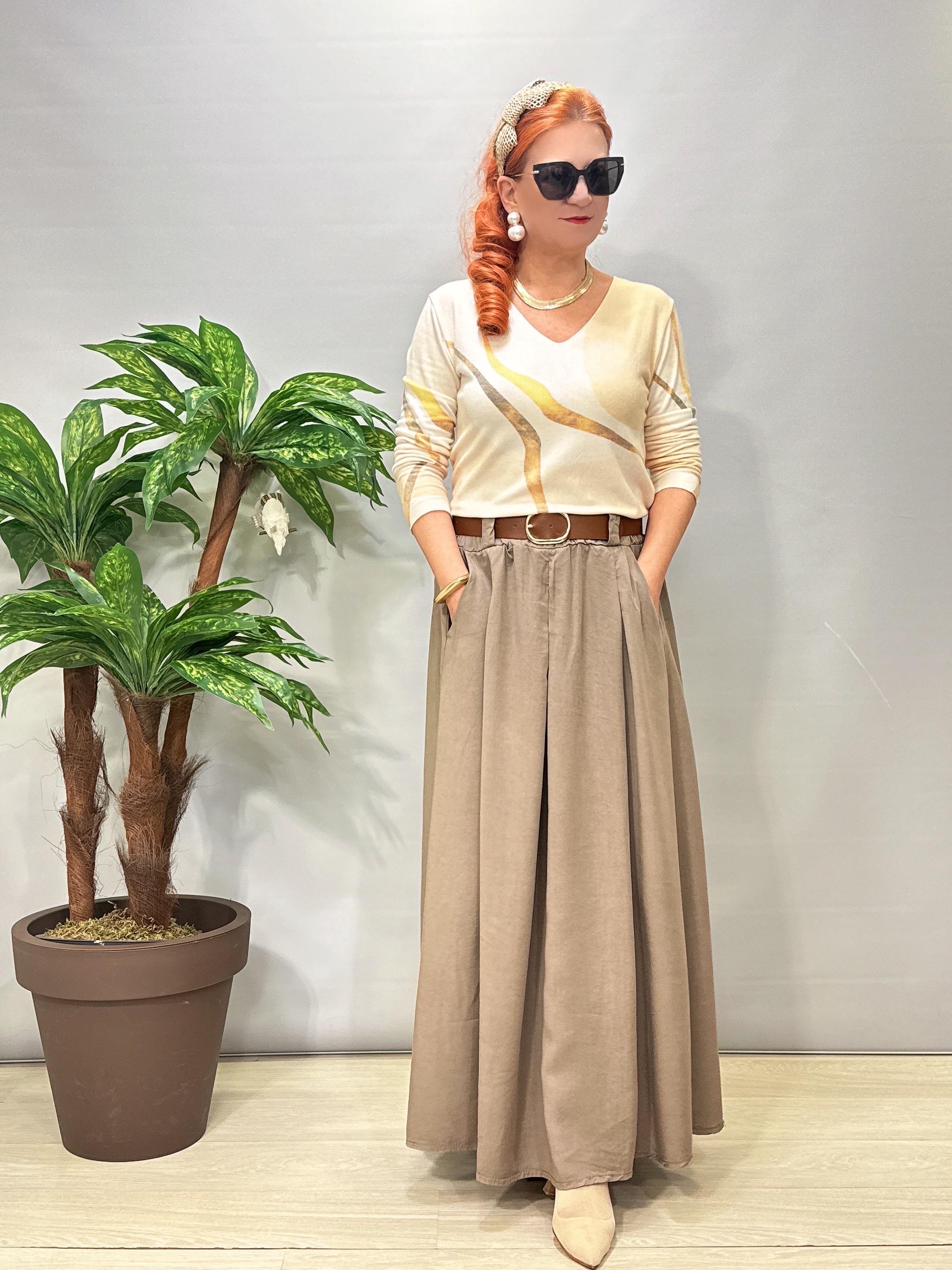 9140 Italyan Tencel Etek Vizon