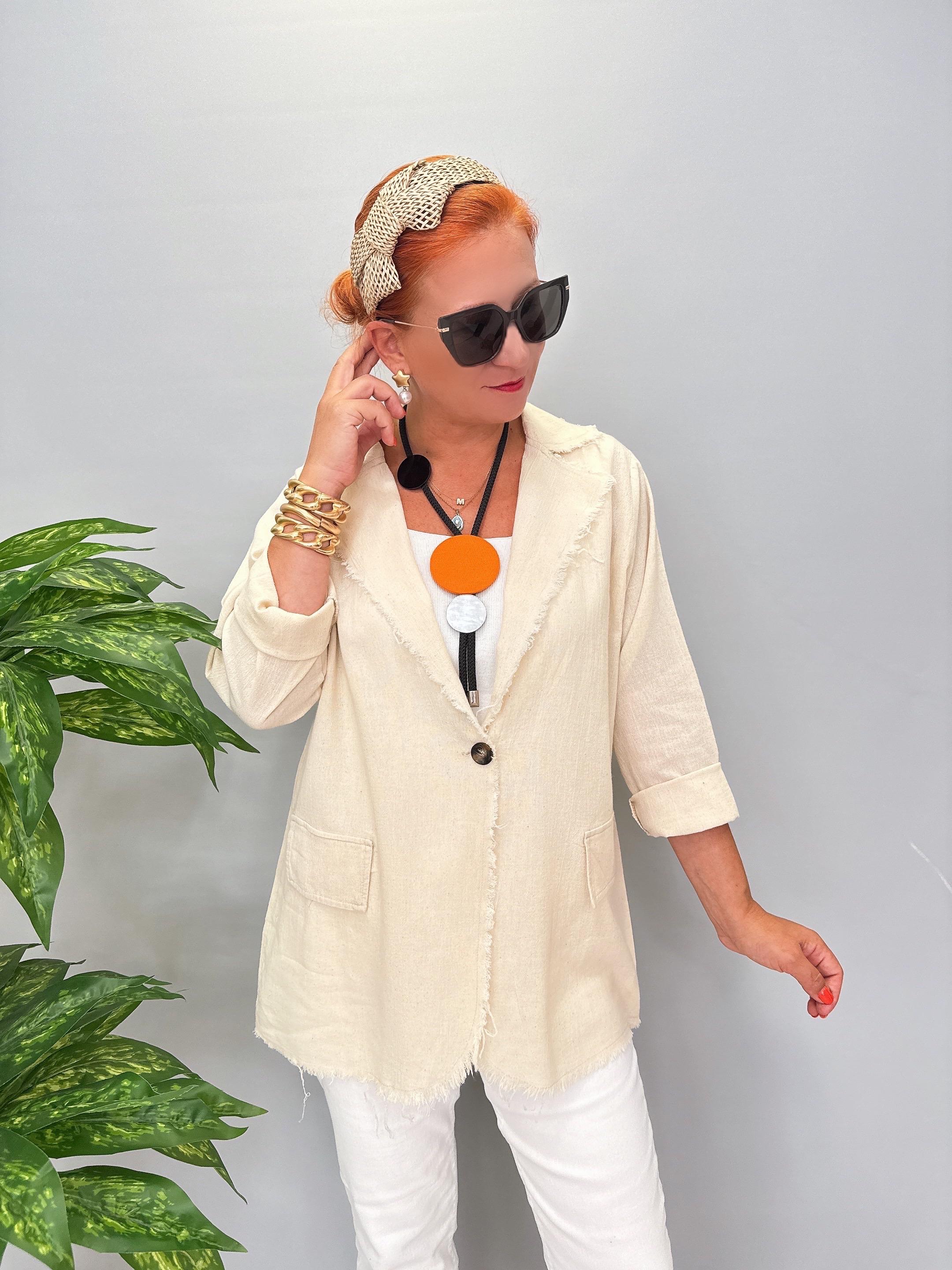 9480 Mevsimlik İnce Pamuklu Ceket Taş