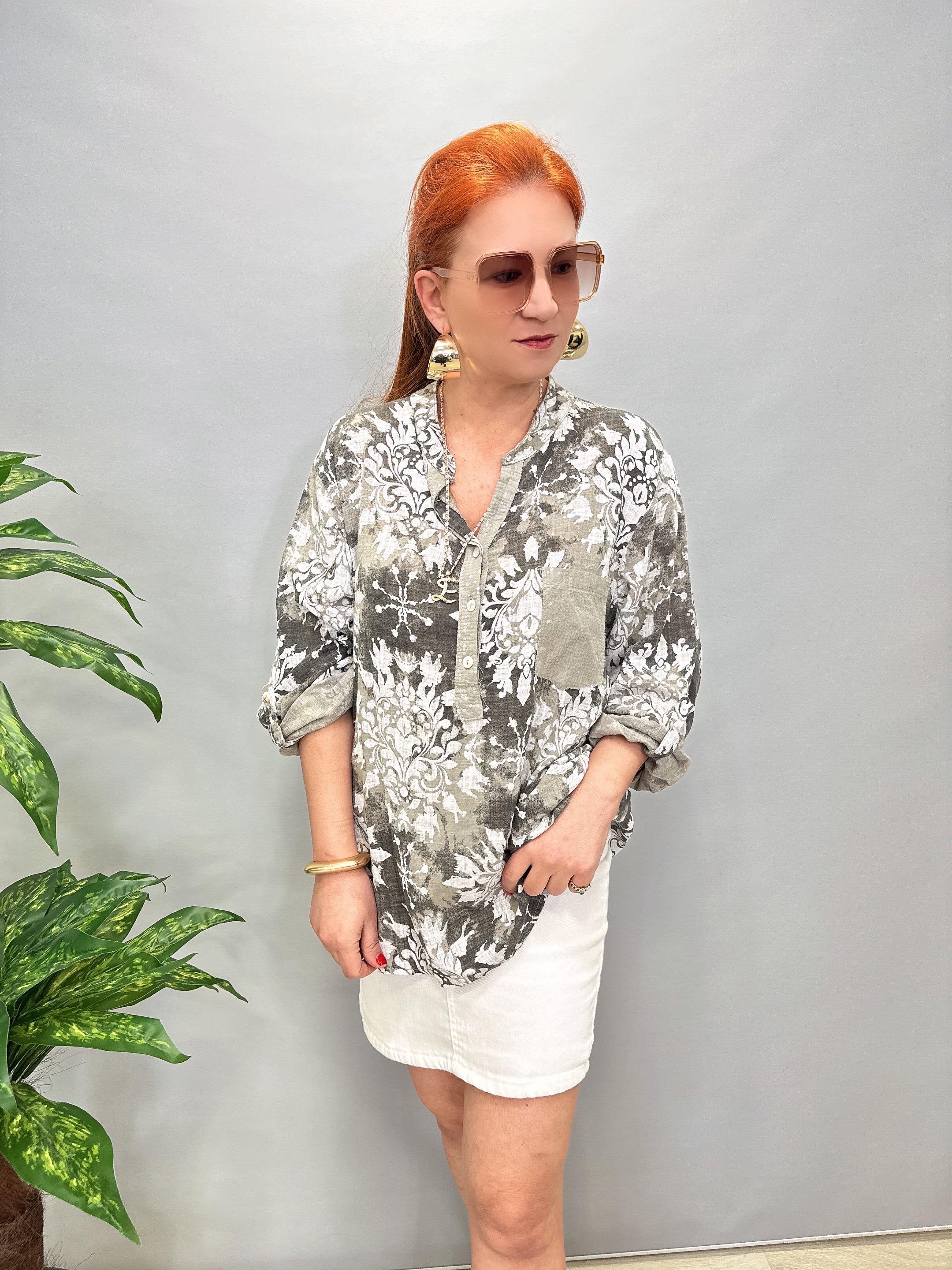 BLZ 8078 PAMUKLU İTALYAN BLUZ VİZON