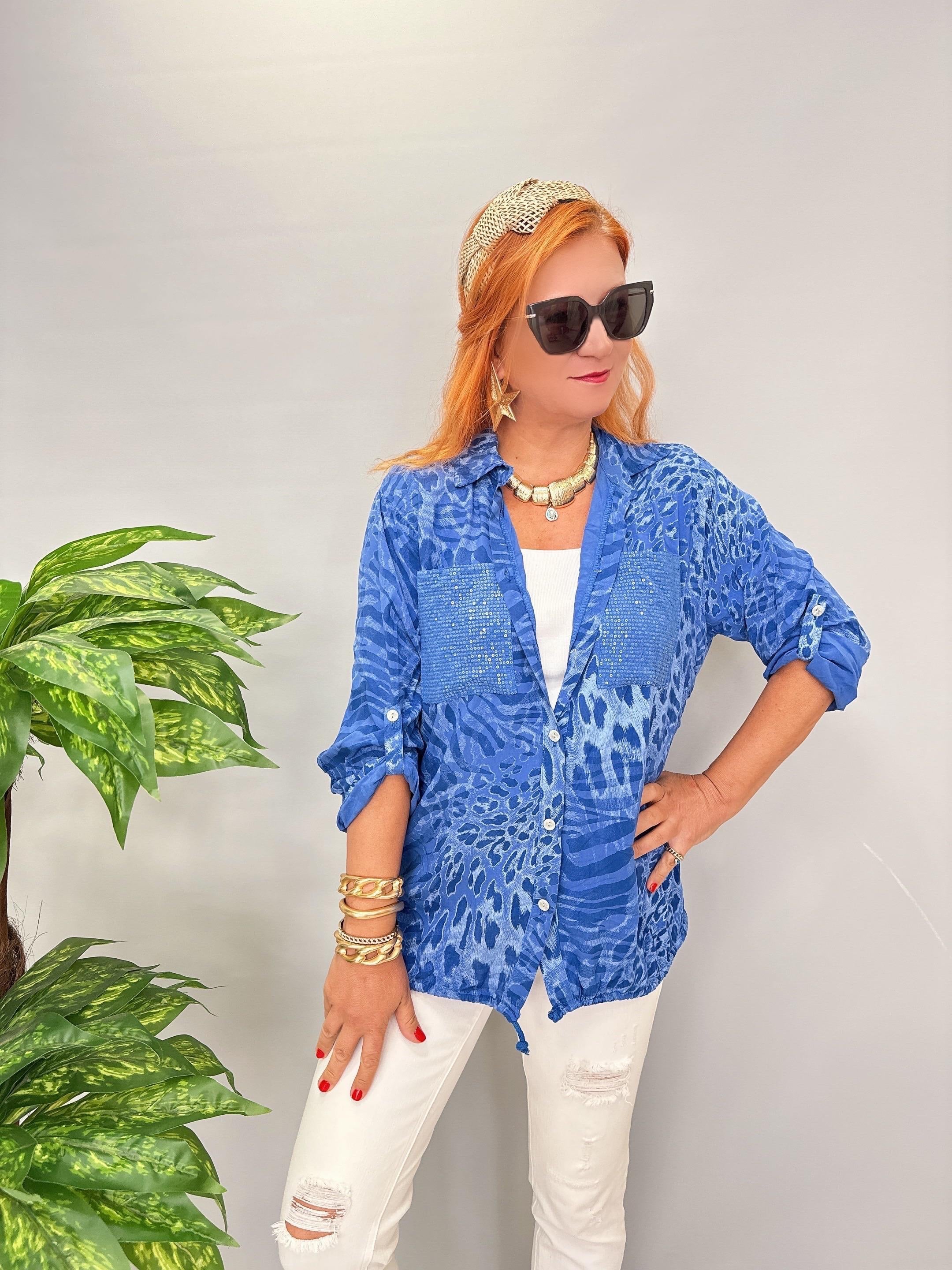 CKT 8084 İTALYAN GÖMLEK Saks Mavi