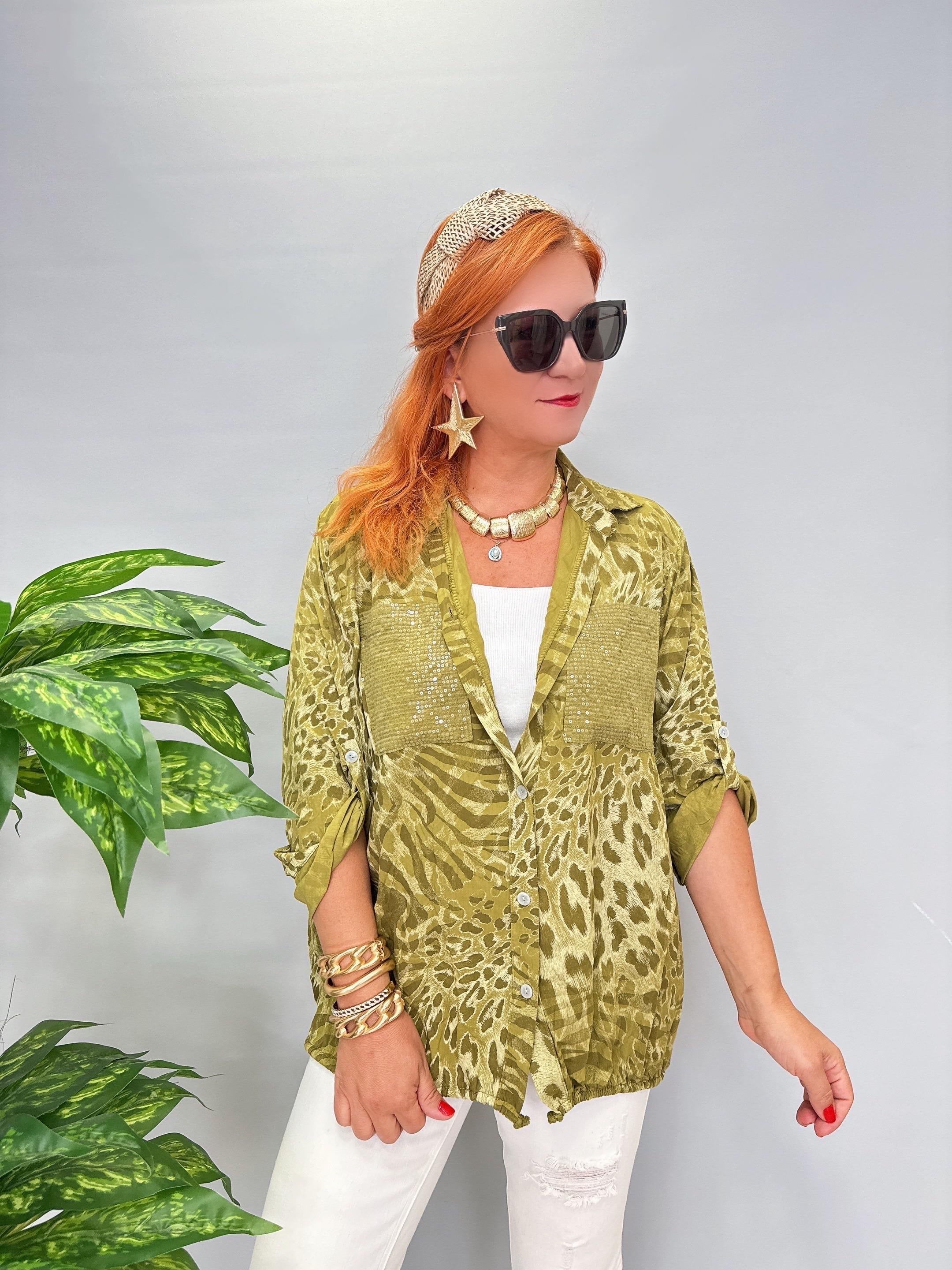 CKT 8084 İTALYAN GÖMLEK YEŞİL TONU