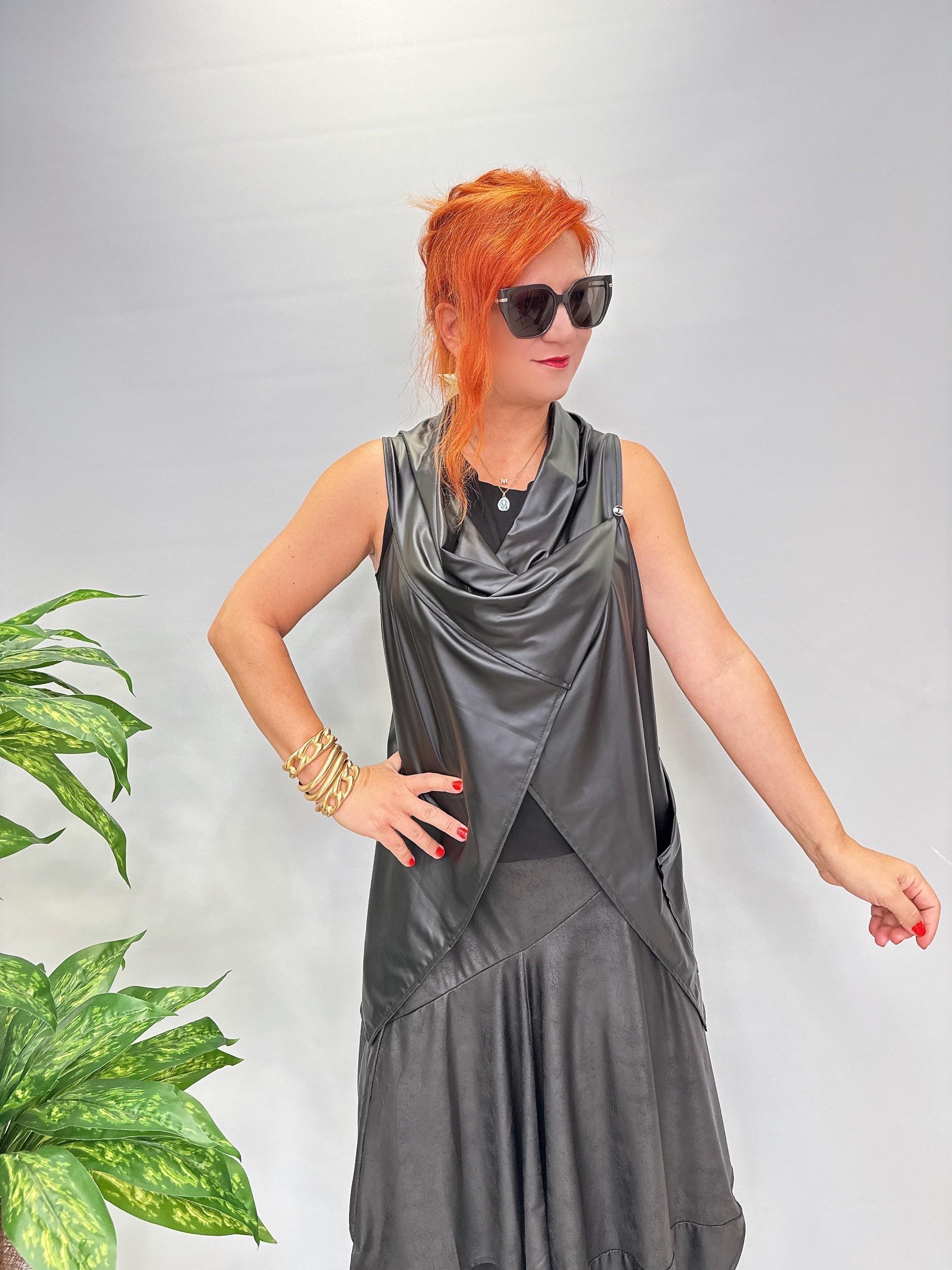 DR 8024 Deri görünümlü Yelek