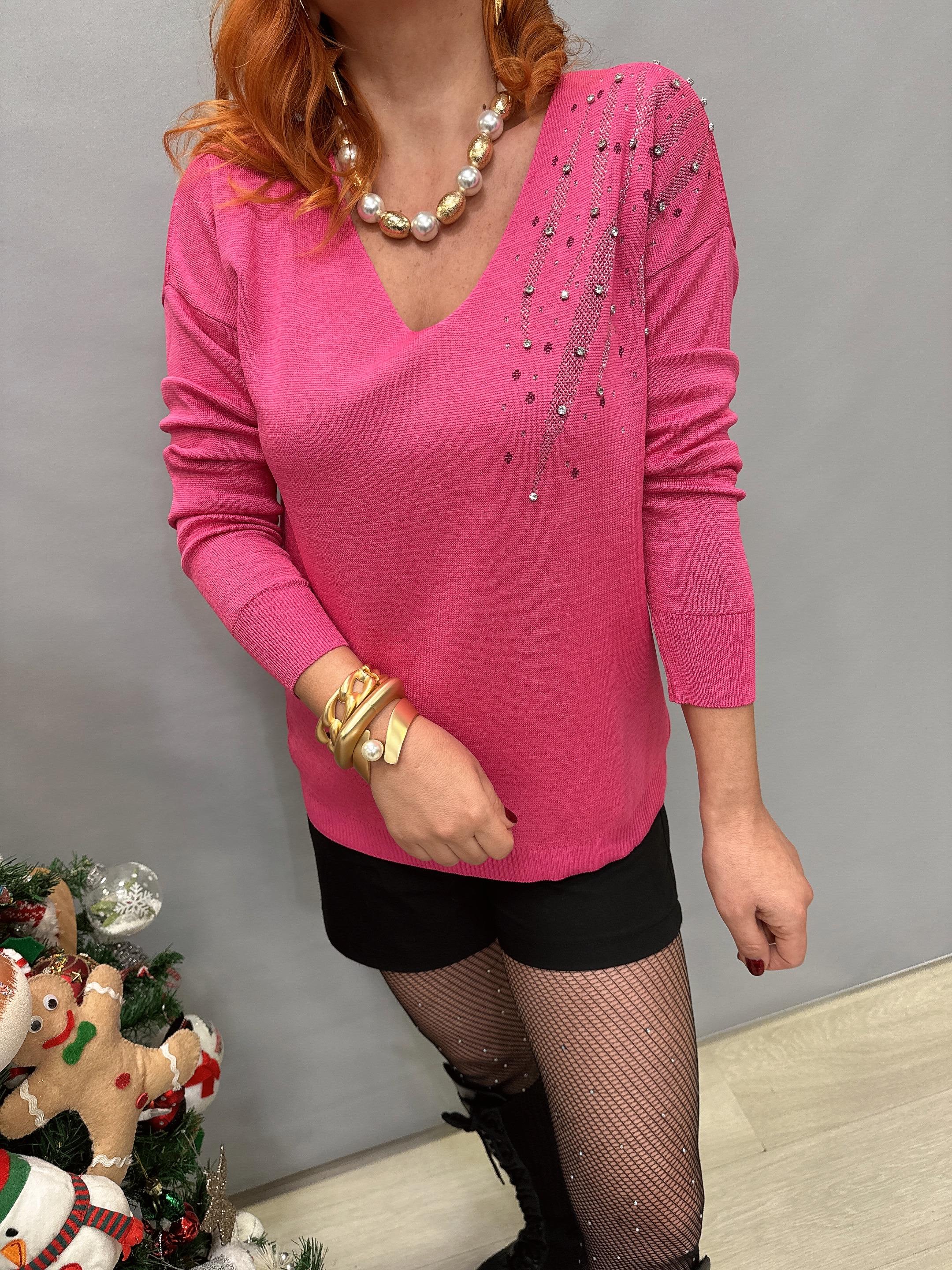 DVL MNS 6932 OMUZ DETAY TRİKO PEMBE