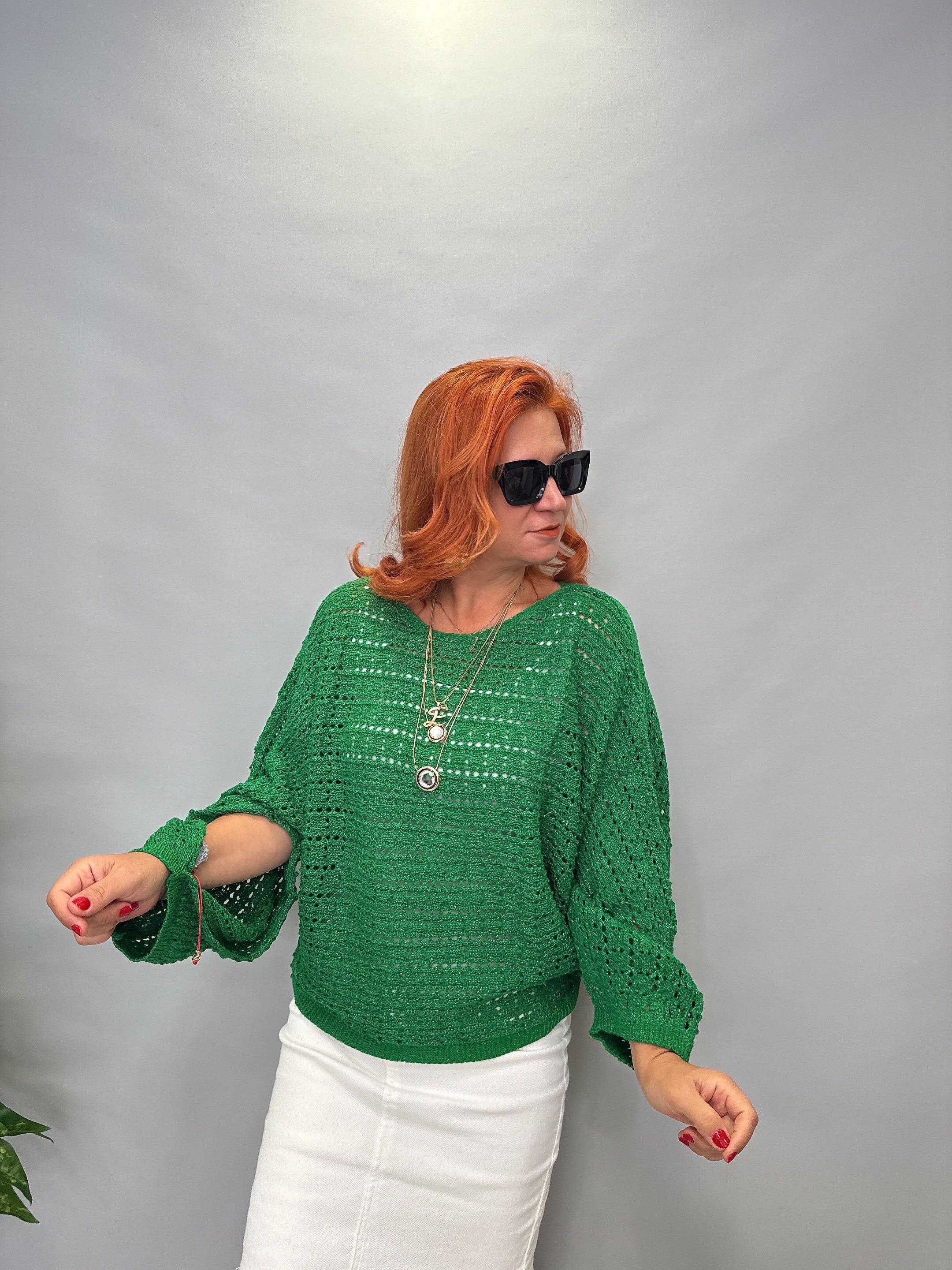 MNS 11068 KOL DETAY SİMLİ FİLE BLUZ  42 BEDENE KADAR UYUMLUDUR  YEŞİL