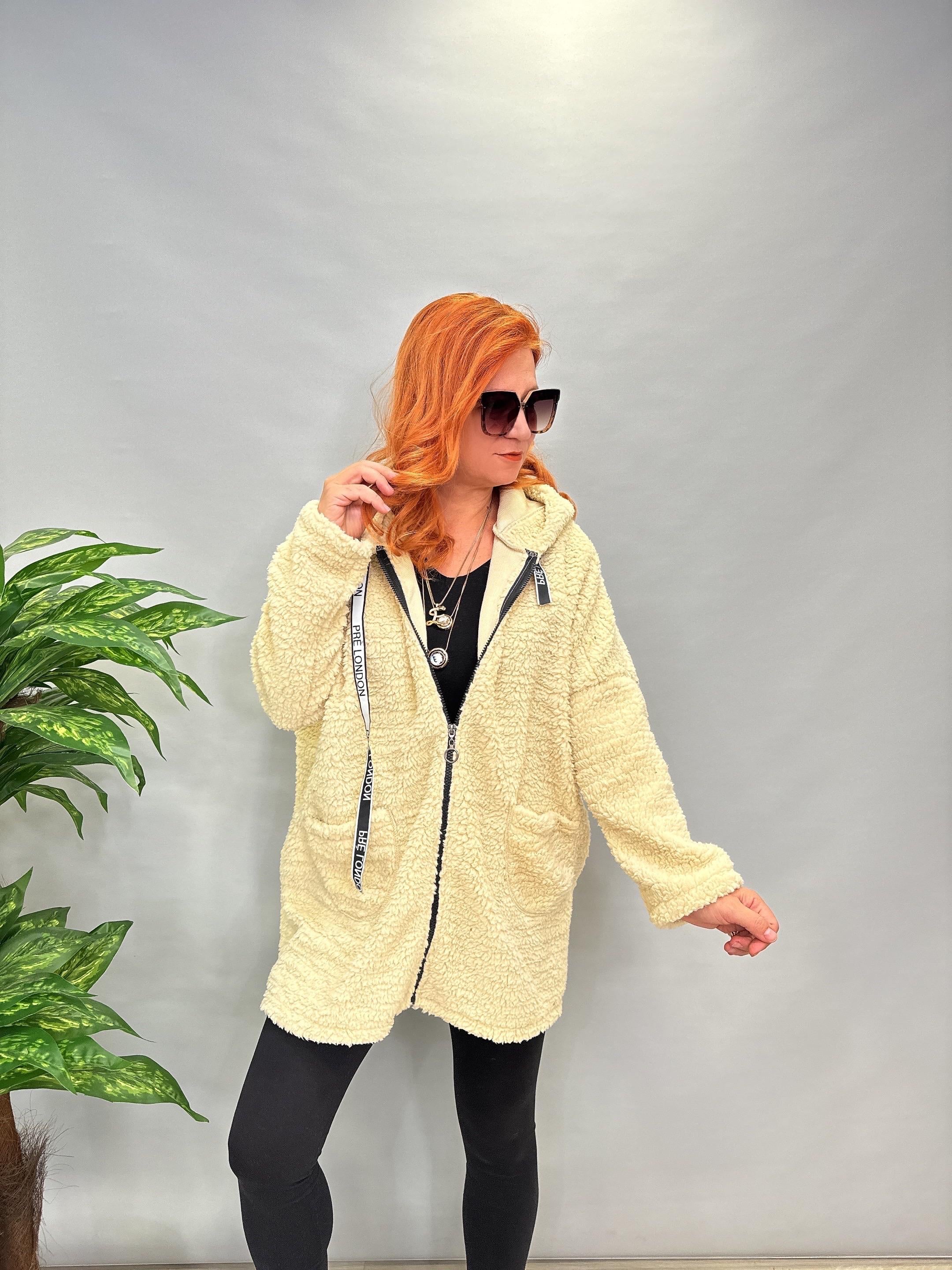 MNS 5084 PELUŞ CEKET EKRU 40/48 BEDENE  KADAR UYUMLUDUR 