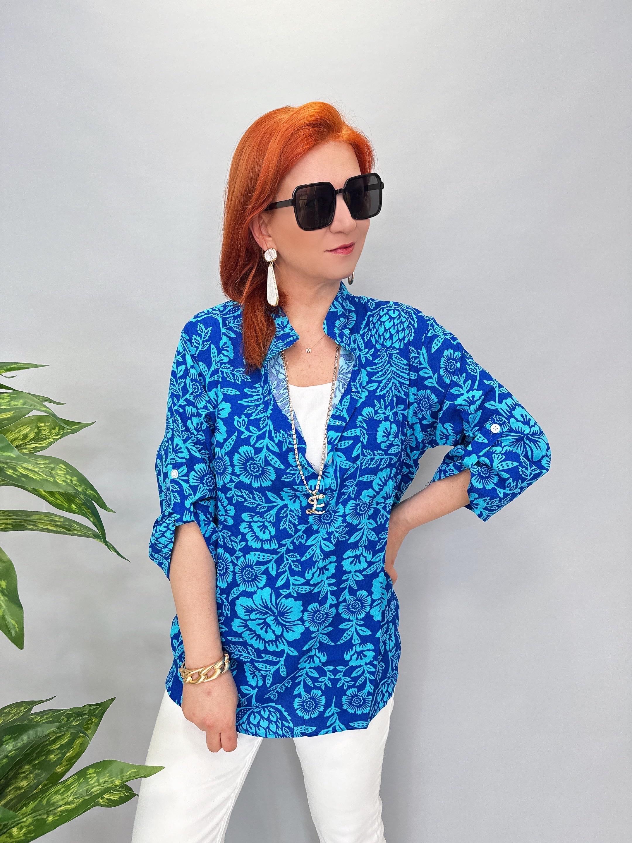 MNS 8790 PAMUKLU VİSKON GÖMLEK