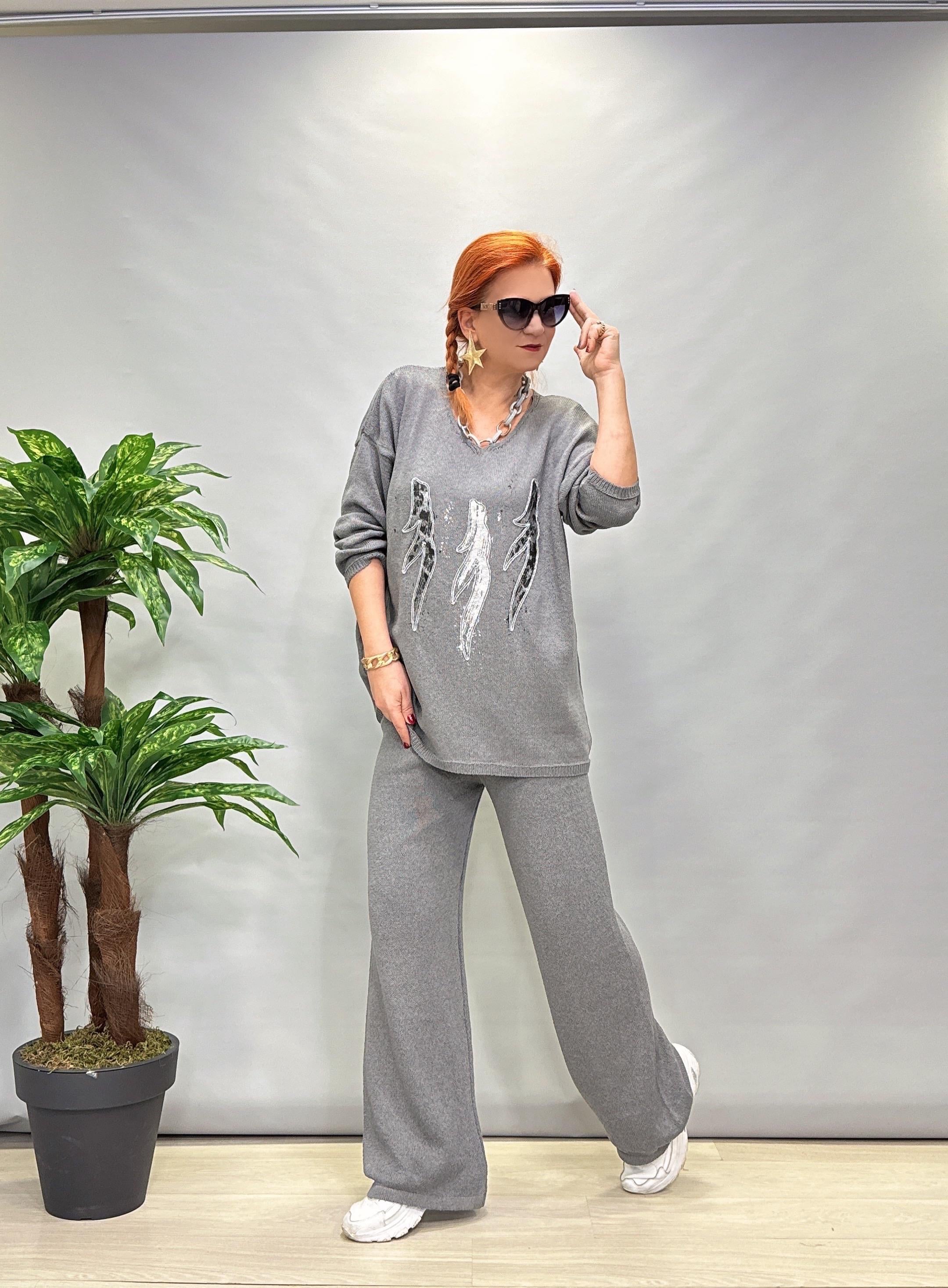 MNS TRİKO PANTOLON(İÇİ ASTARLI) GRİ