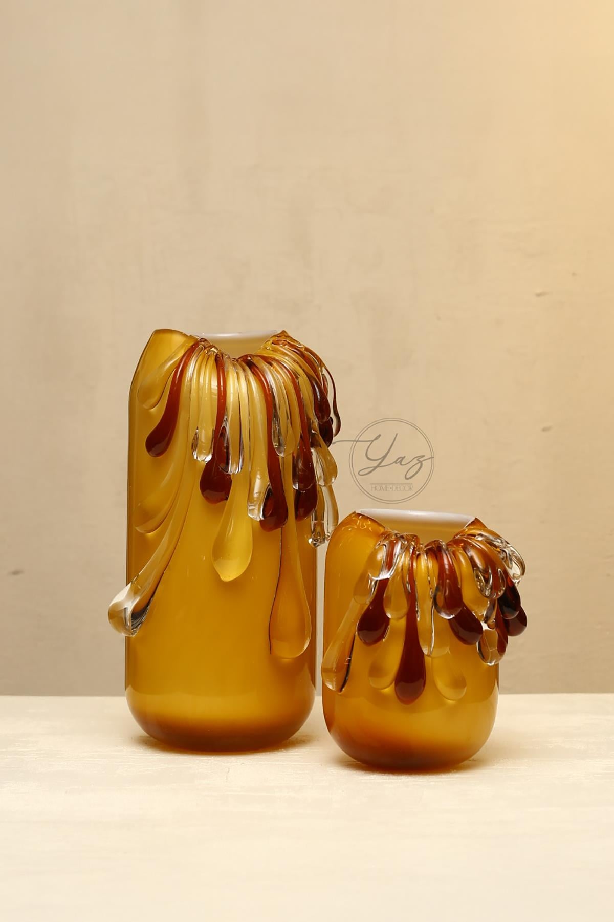 Yaz Home | 2'li Damla Vazo Kahve