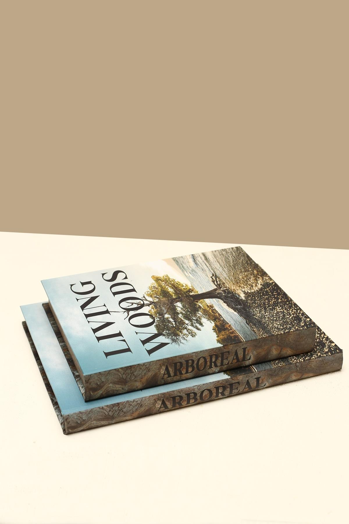 Yaz Home | 2'li  Living Woods Kitap Kutu