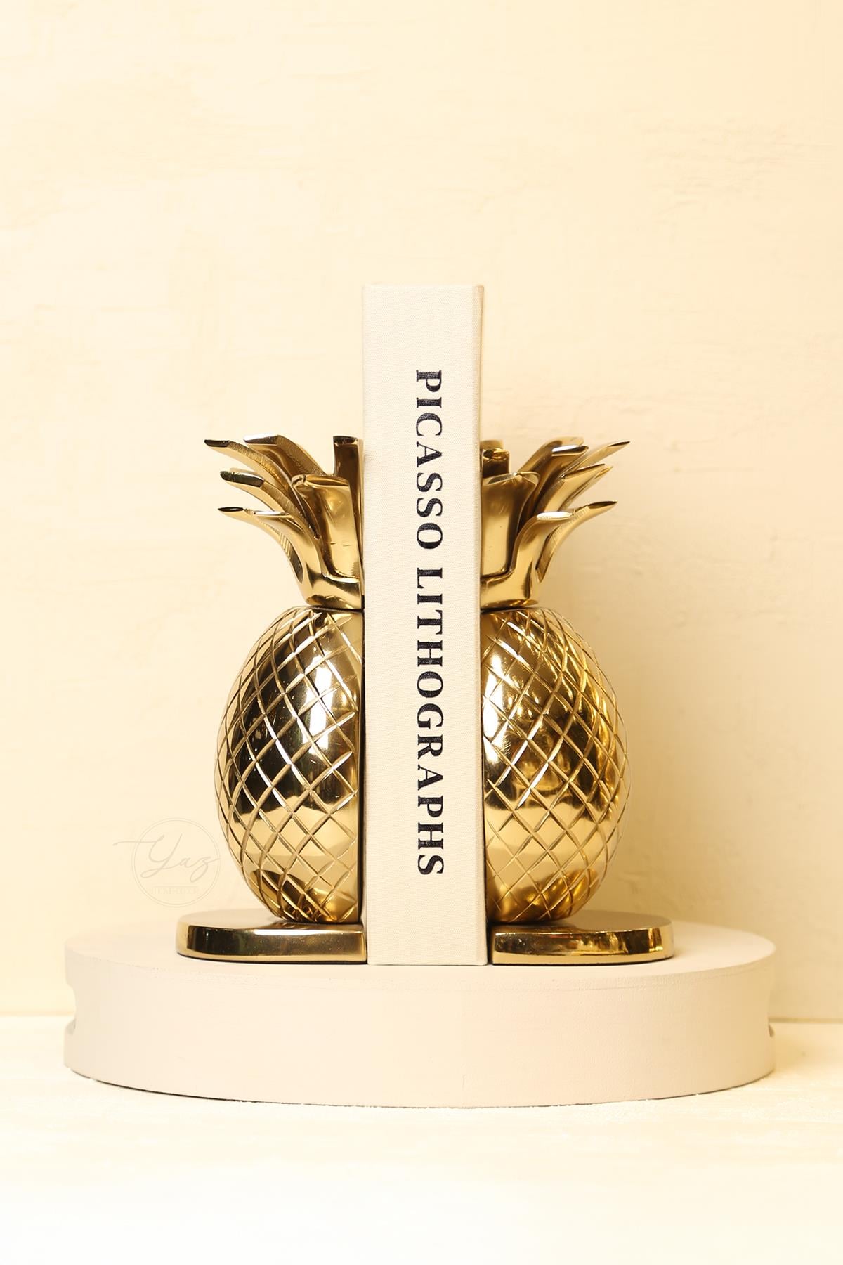 Yaz Home | Ananas Gold Kitap Tutucu