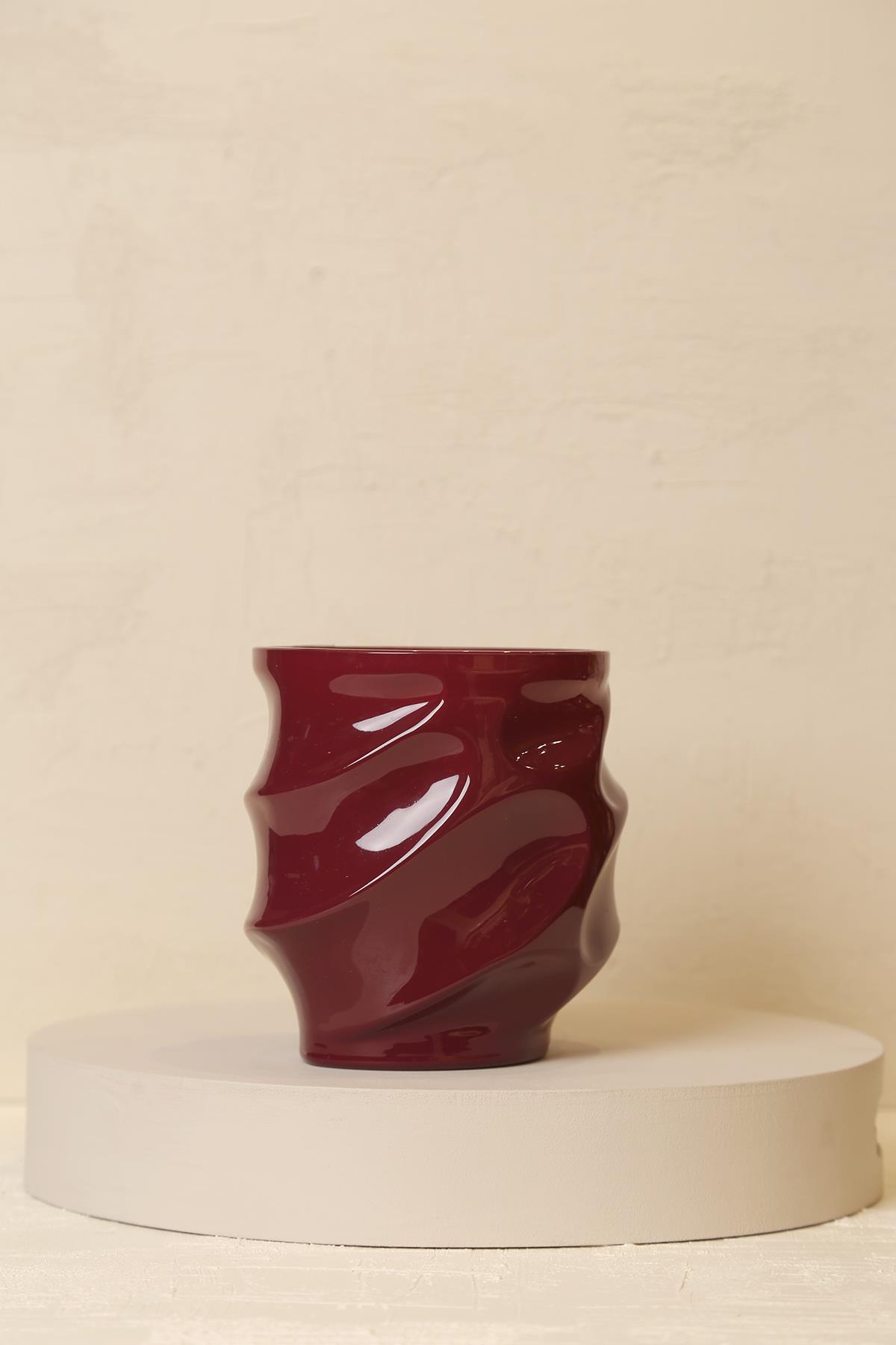 Yaz Home | Zigzag Cam Mum - Bordo