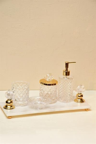 Yaz Home | Cam ve Mermer Banyo Seti