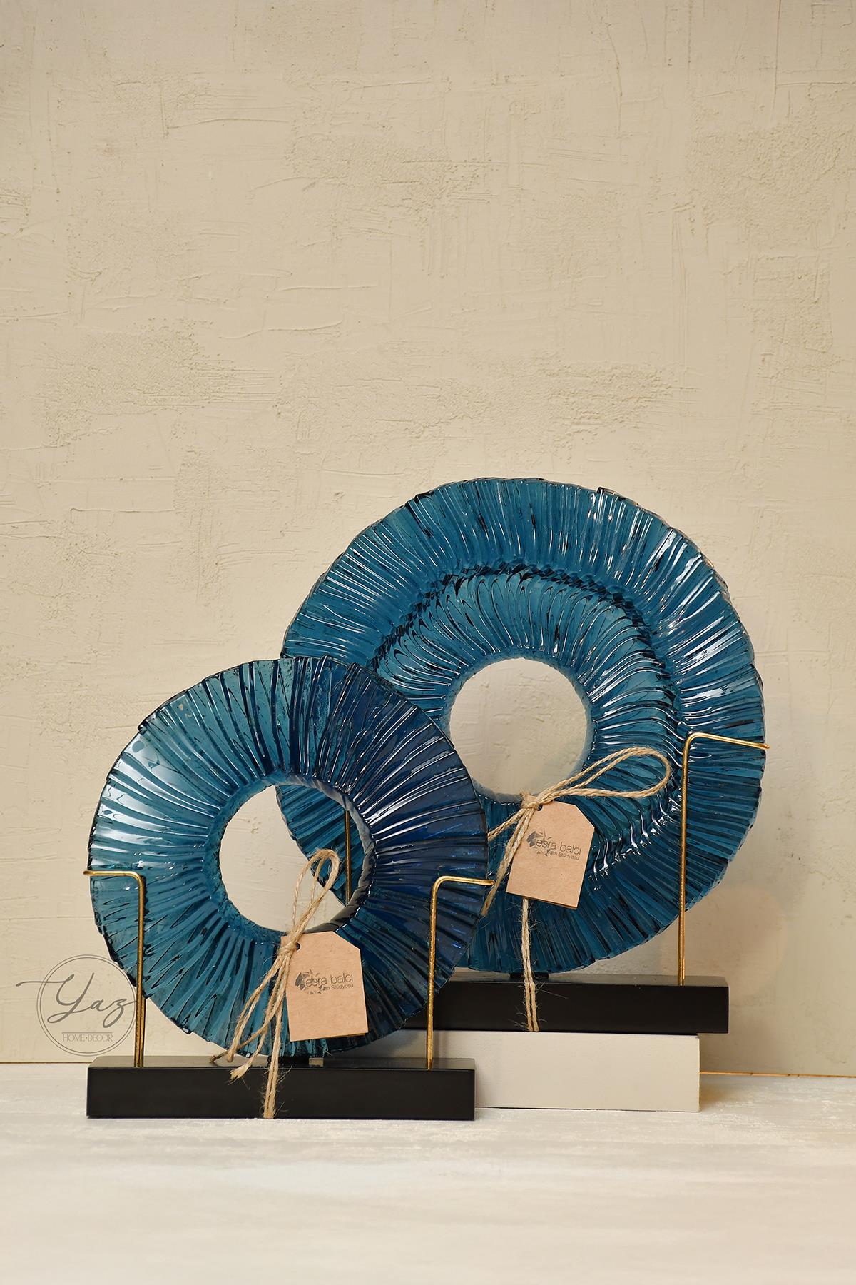 Yaz Home | 2'li Cam Disk Gece Mavisi