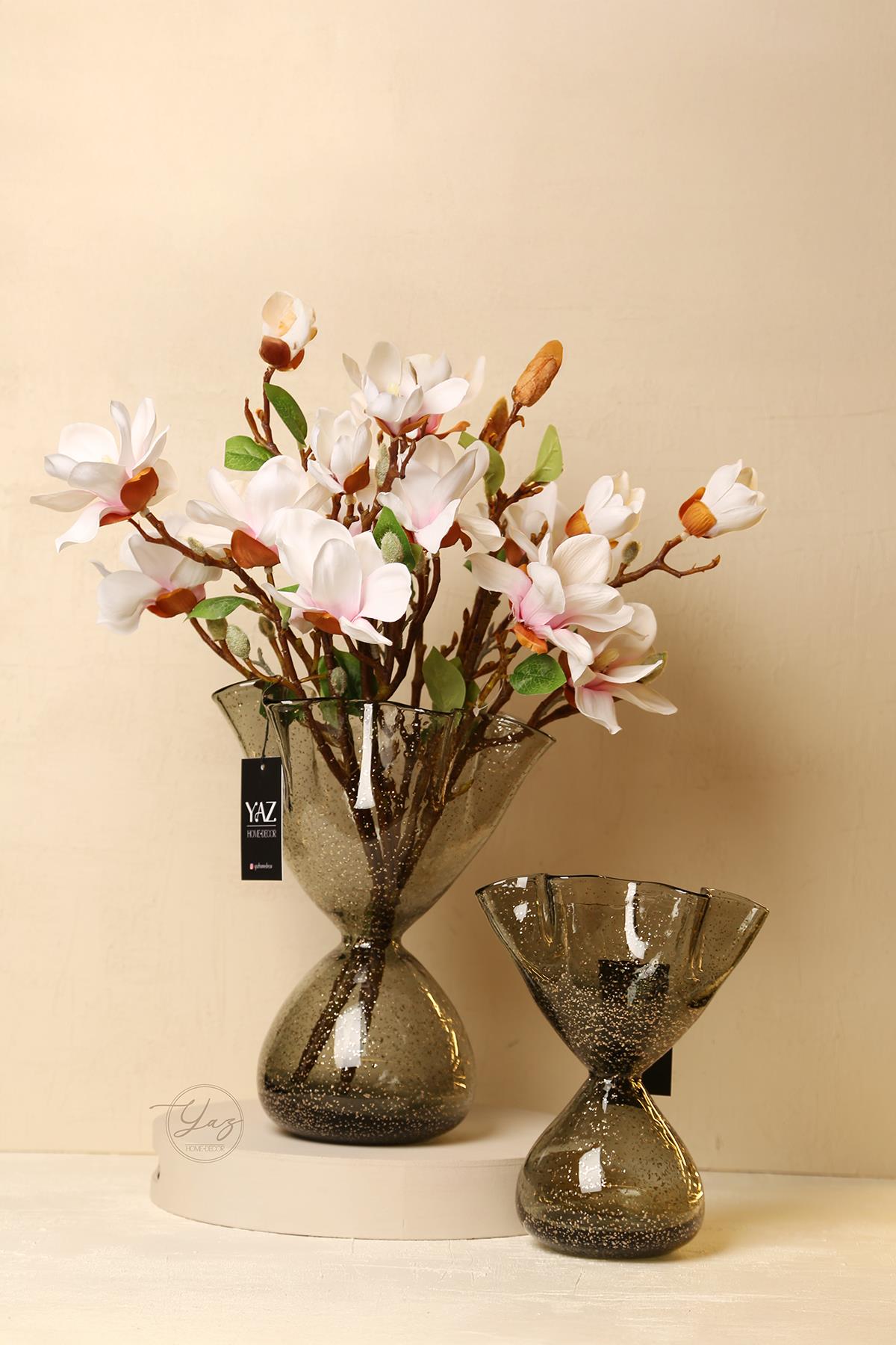 Yaz Home | 2'li Cam Vazo Simli 
