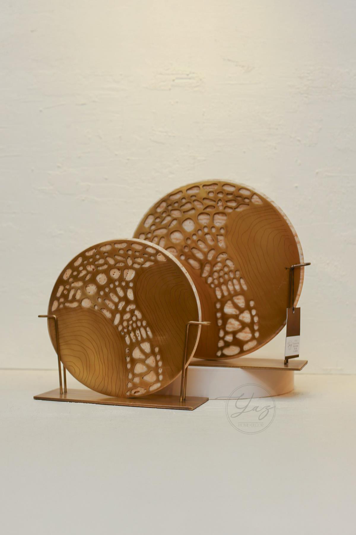 Yaz Home |2'li Traverten Eskitme Disk