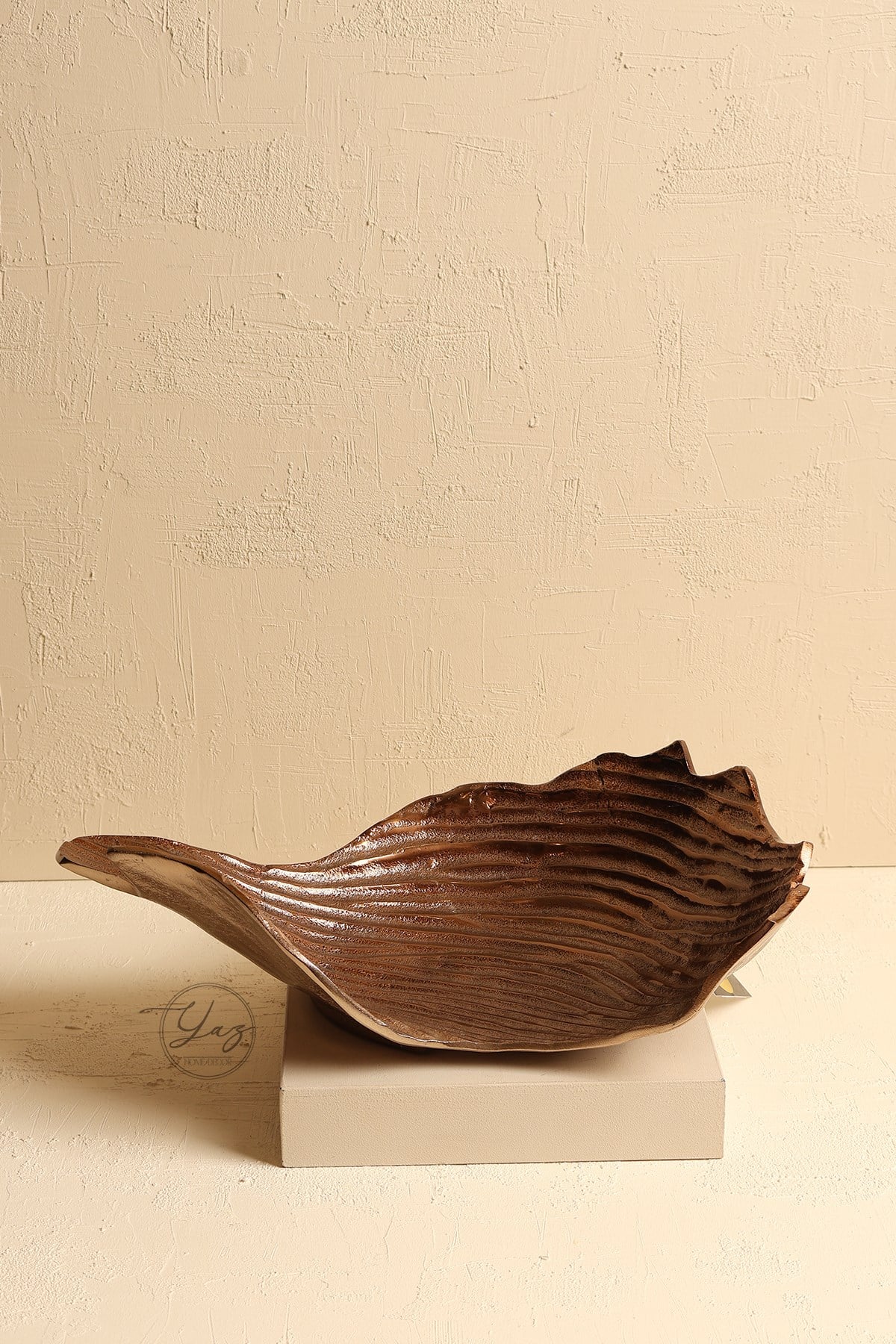 Yaz Home | Antik Bronz Dek Tabak