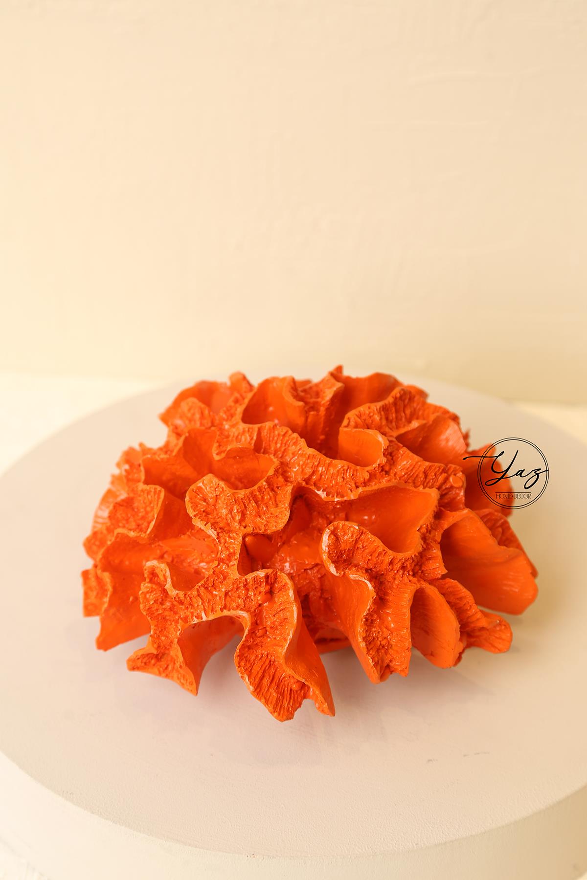 Yaz Home | Beyin Mercan Polyester Turuncu