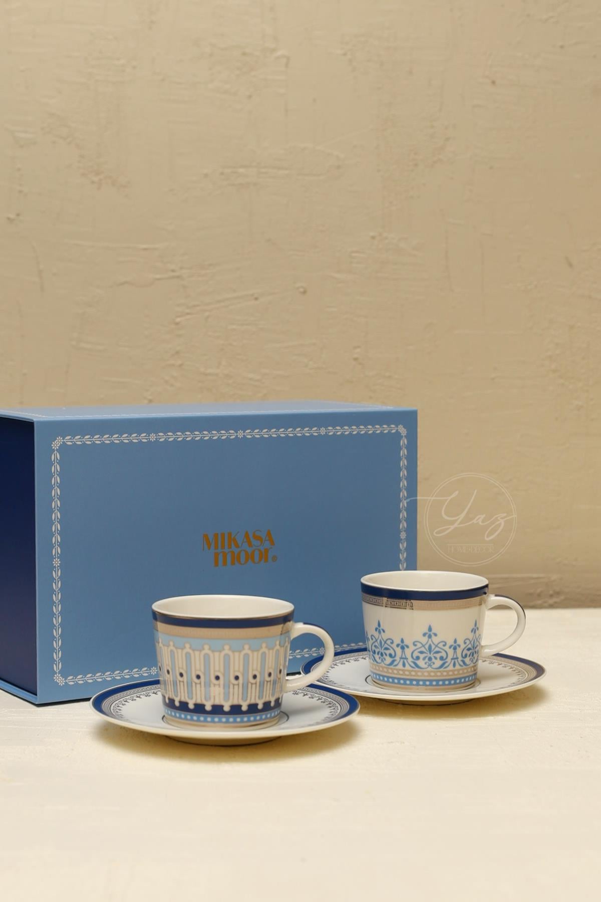 Yaz Home | Blue Harmony 2li Kahve Fincan Seti 90cc