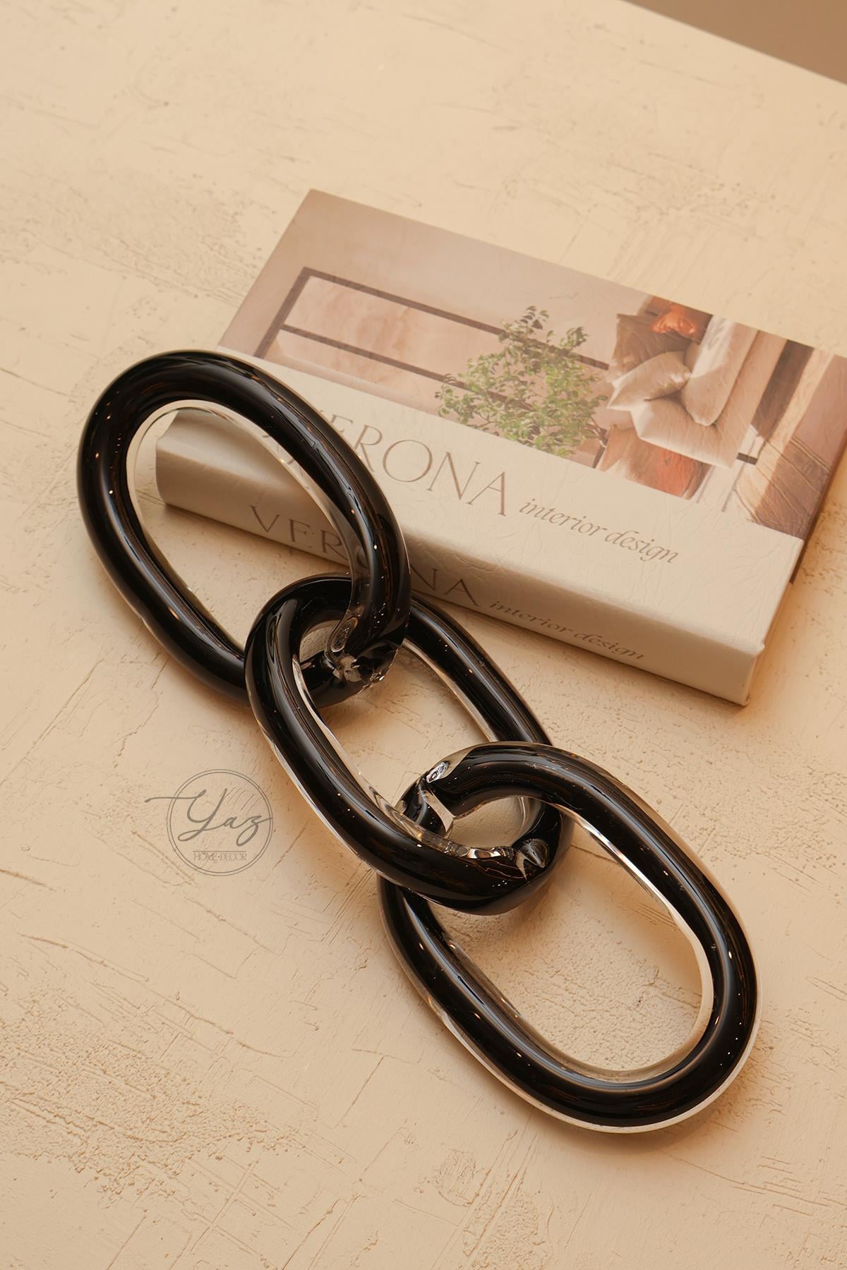Yaz Home | Cam Zincir - Siyah