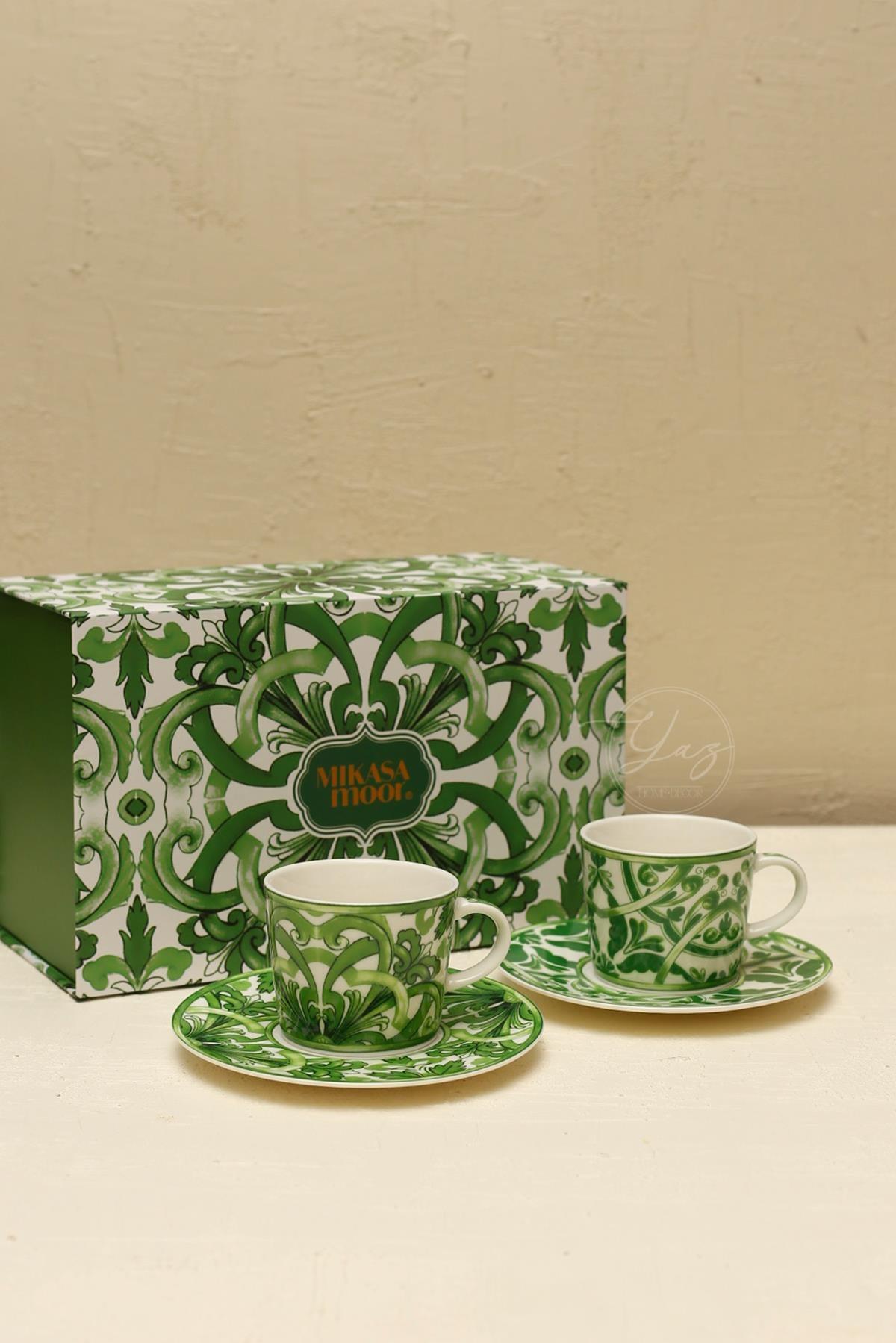Yaz Home | Emerald Garden 2li Kahve Fincan Seti 90cc