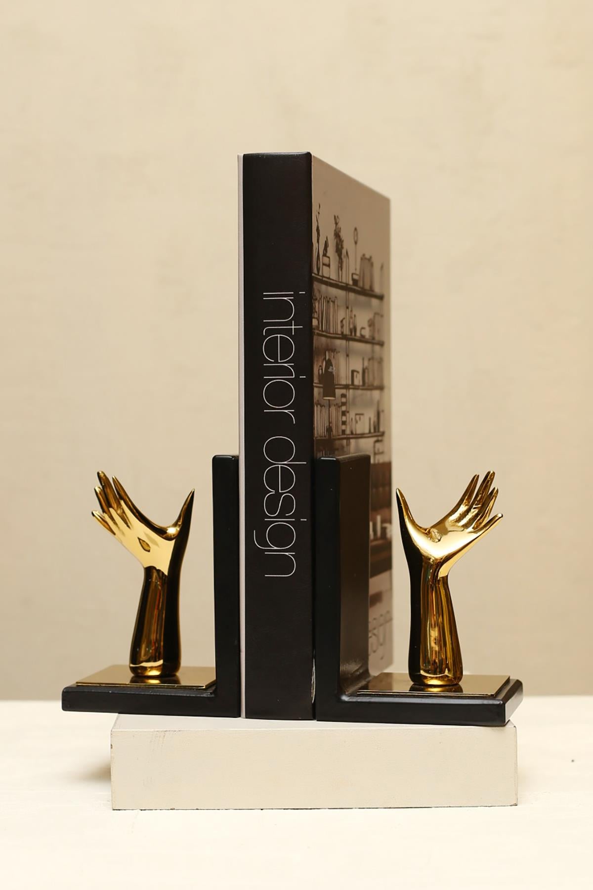 Yaz Home | Kitap Tutucu Gold El 