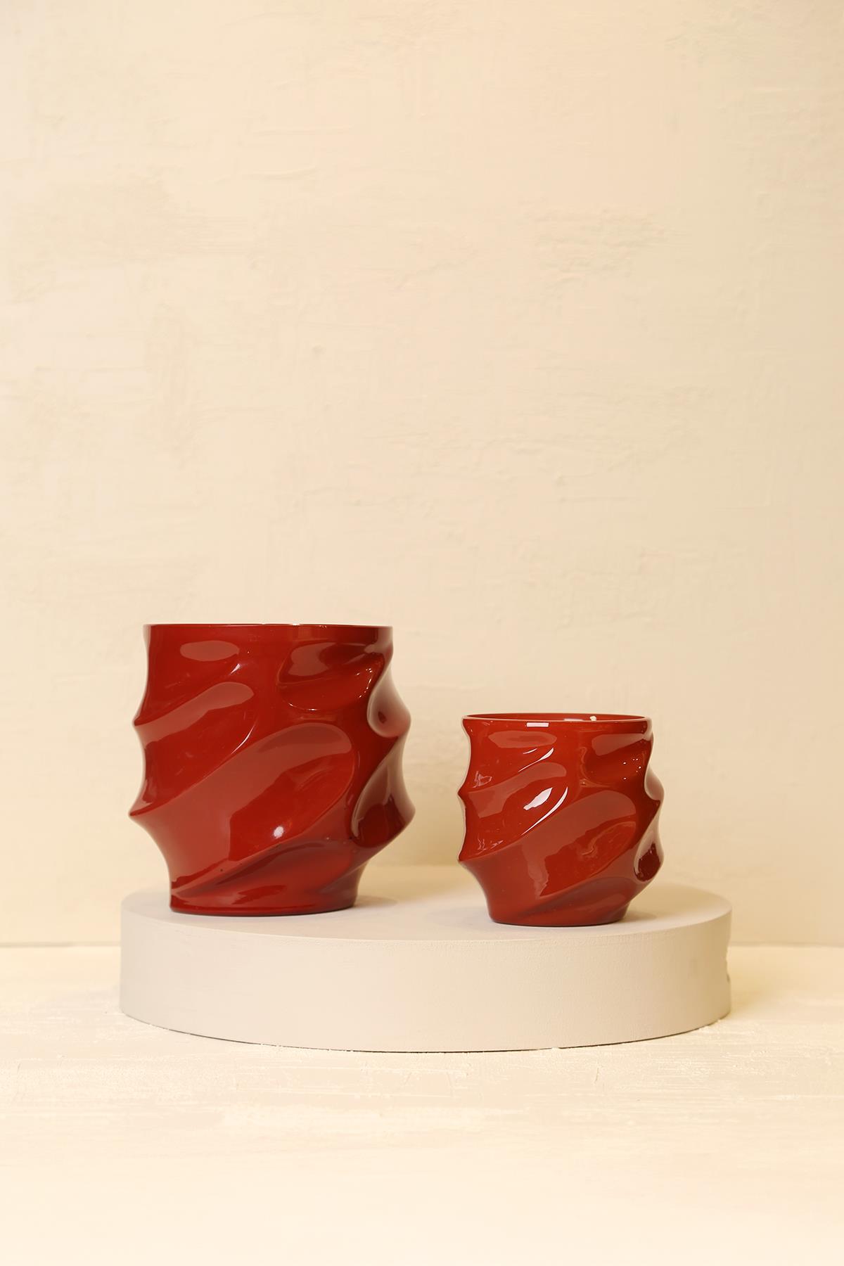 Yaz Home | Zigzag Cam Mum-Turuncu